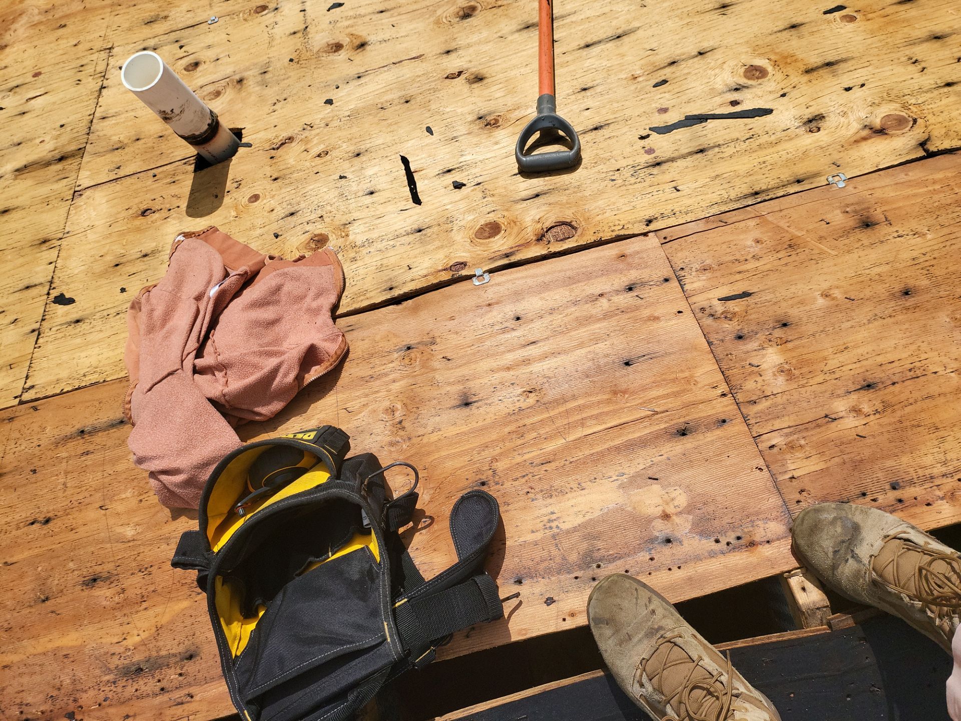 Residential Roofing Installation using Owens Corning TruDefinition Duration AR - Williamsburg Gray by A Plus Exterior