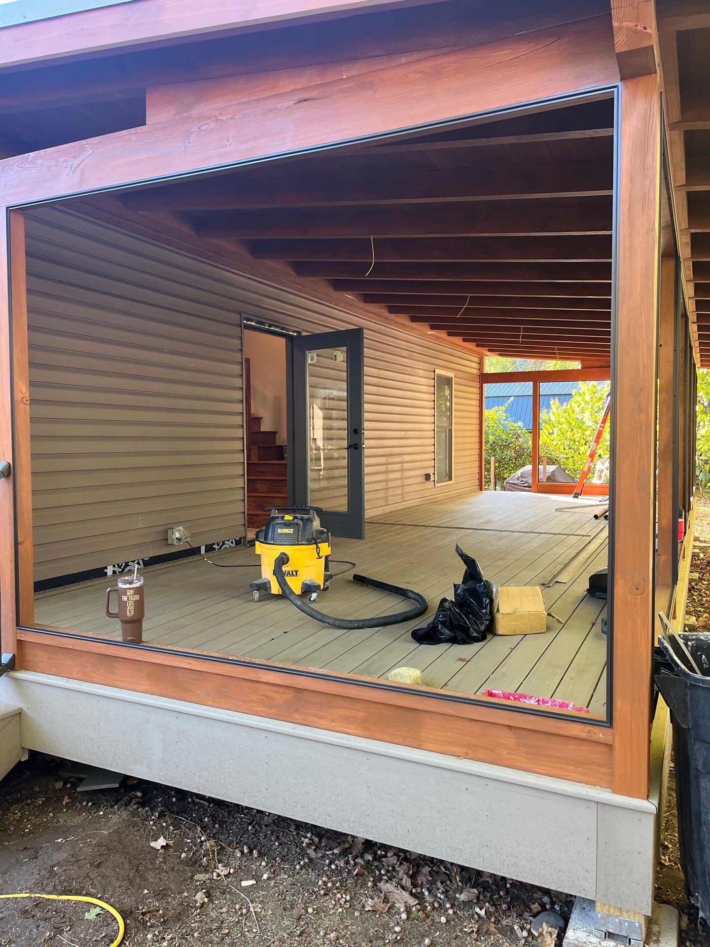 Custom Composite Deck and Screened Porch Addition in Hinton by Walnut Hollow Decks & Outdoor Living