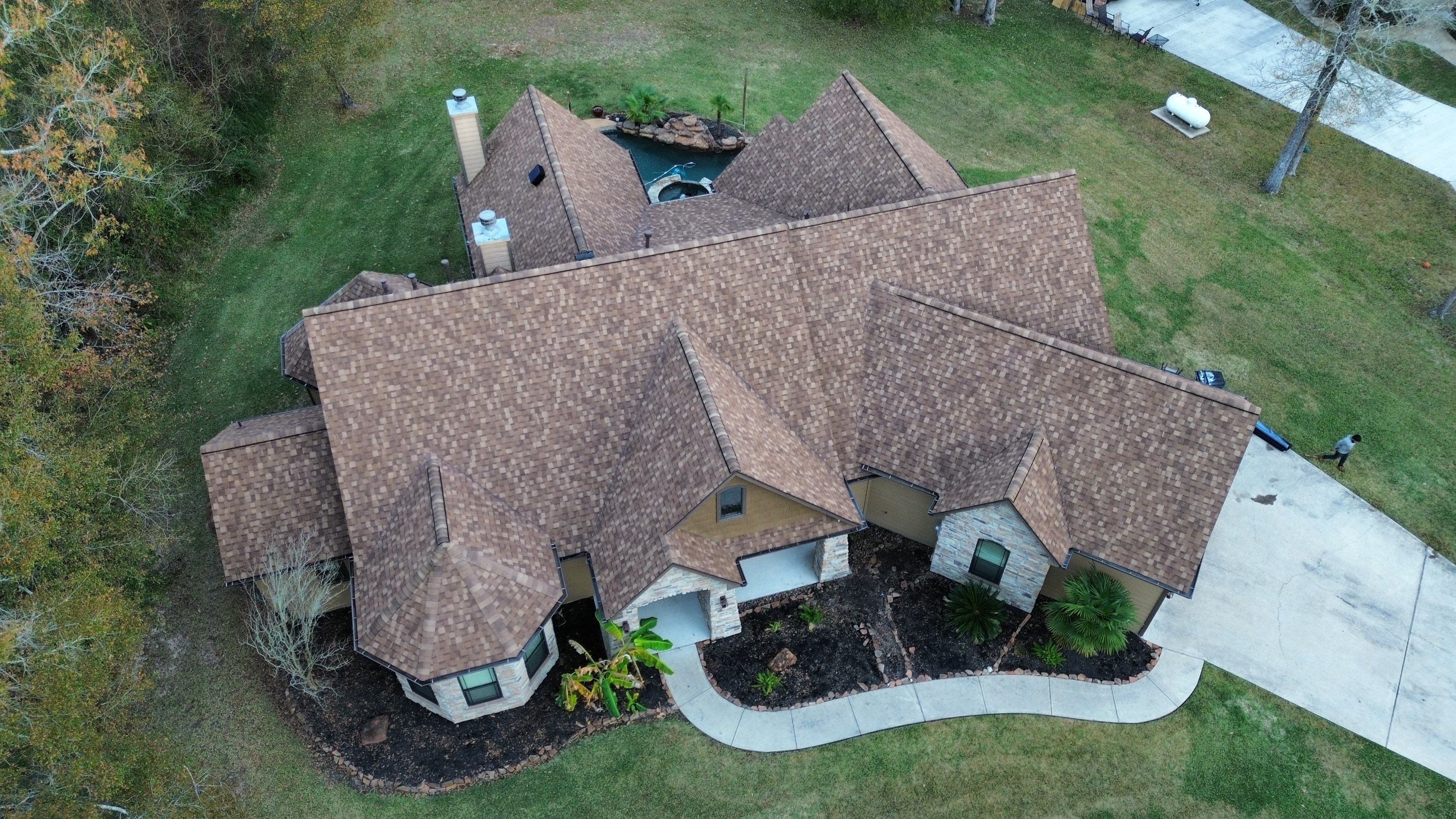 Huffman Roof Installation using Atlas Pinnacle Pristine by Modern BYLT Roofing & Construction