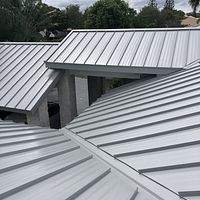 24ga 1.5" Mechanical Seam Ash Gray by Total Roofing System The Metal Roof Experts