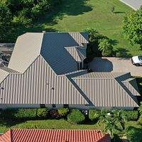 24ga 1.5" Mechanical Seam Buckskin  by Total Roofing System The Metal Roof Experts