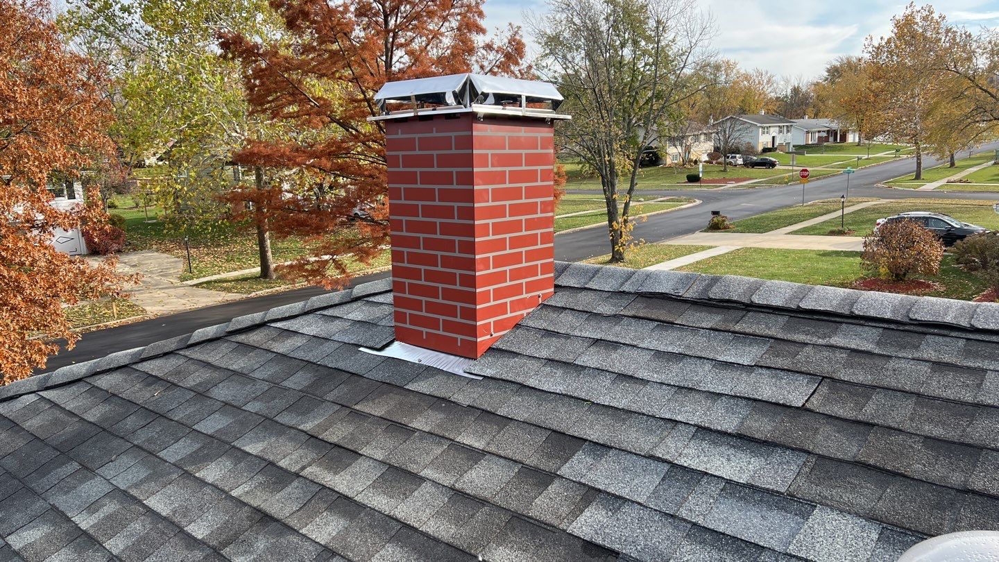 Metal chimney housing replacement by Pro Home Services Inc
