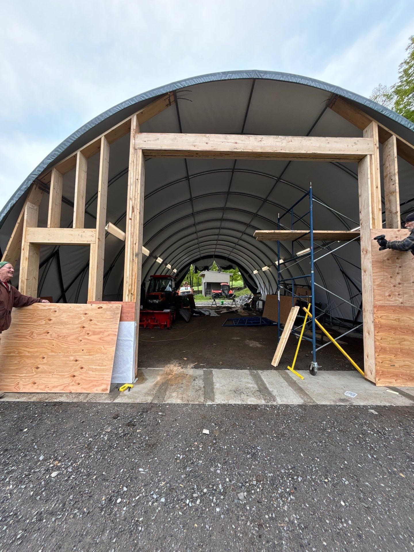 Door Installation using Tractrite Rollup Commercial Garage Door by Keene Door