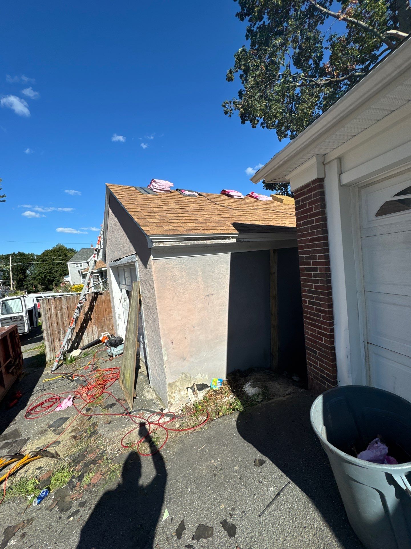 Garage Roof Replacement & Trim Repair by Mighty Dog Roofing of Greater Middlesex County