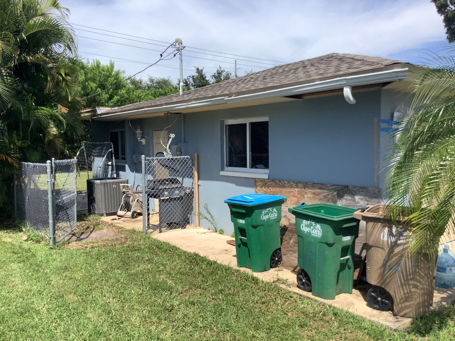 Finished Project Gutter Installation and Downspouts in Cape Coral FL by Gutter Professors