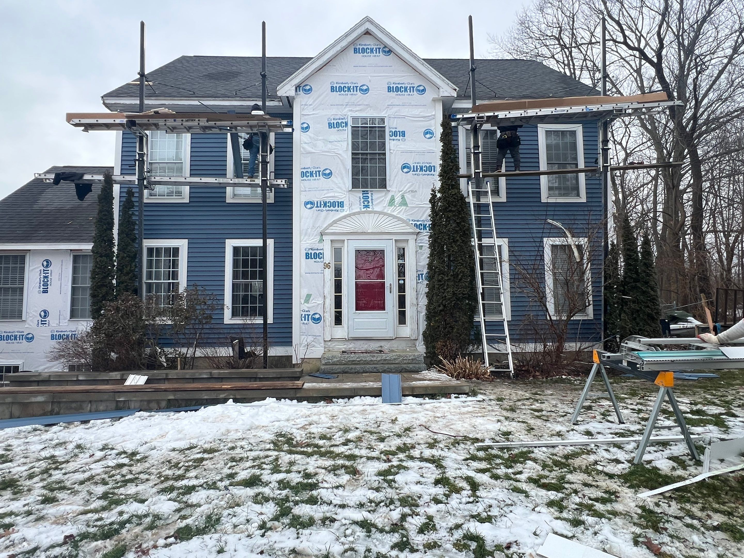Exterior Transformation in Portsmouth New Hampshire by Tall pine roofing