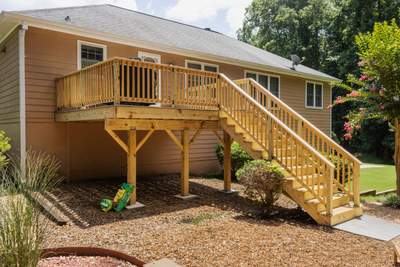 Lawrenceville, GA Deck Rebuild using Deckorators Venture Series and Pressure Treated Pine