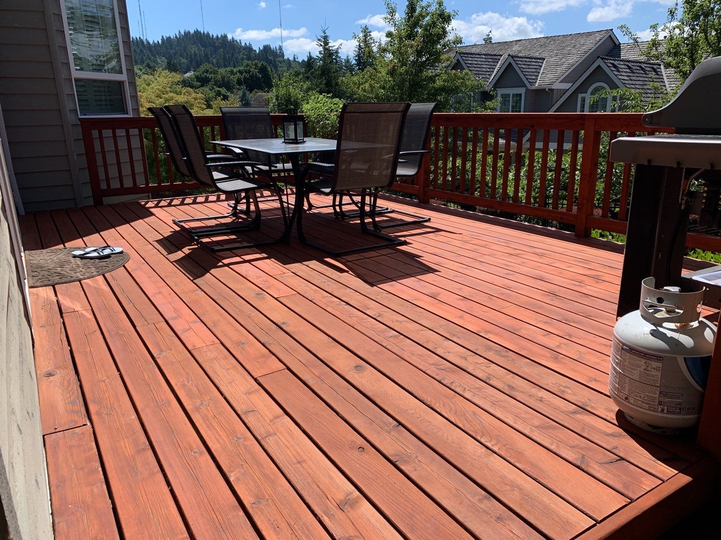 Deck Restoration using Armstrong-Clark Sierra Redwood by Paul Schopp