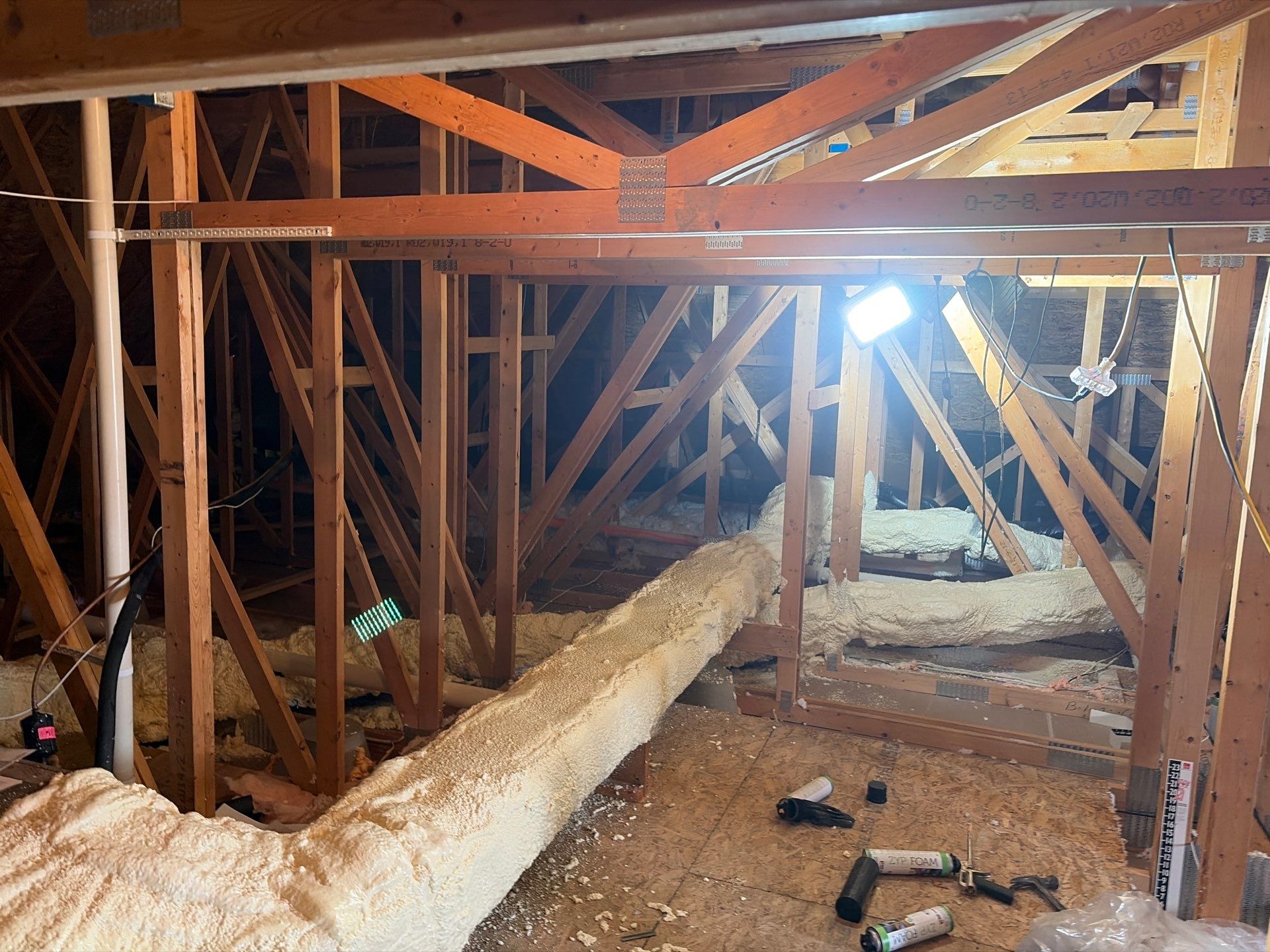 Sanitizing and Transforming a 2,100 sq ft Attic for a Better Home Performance by Home Environment Solutions
