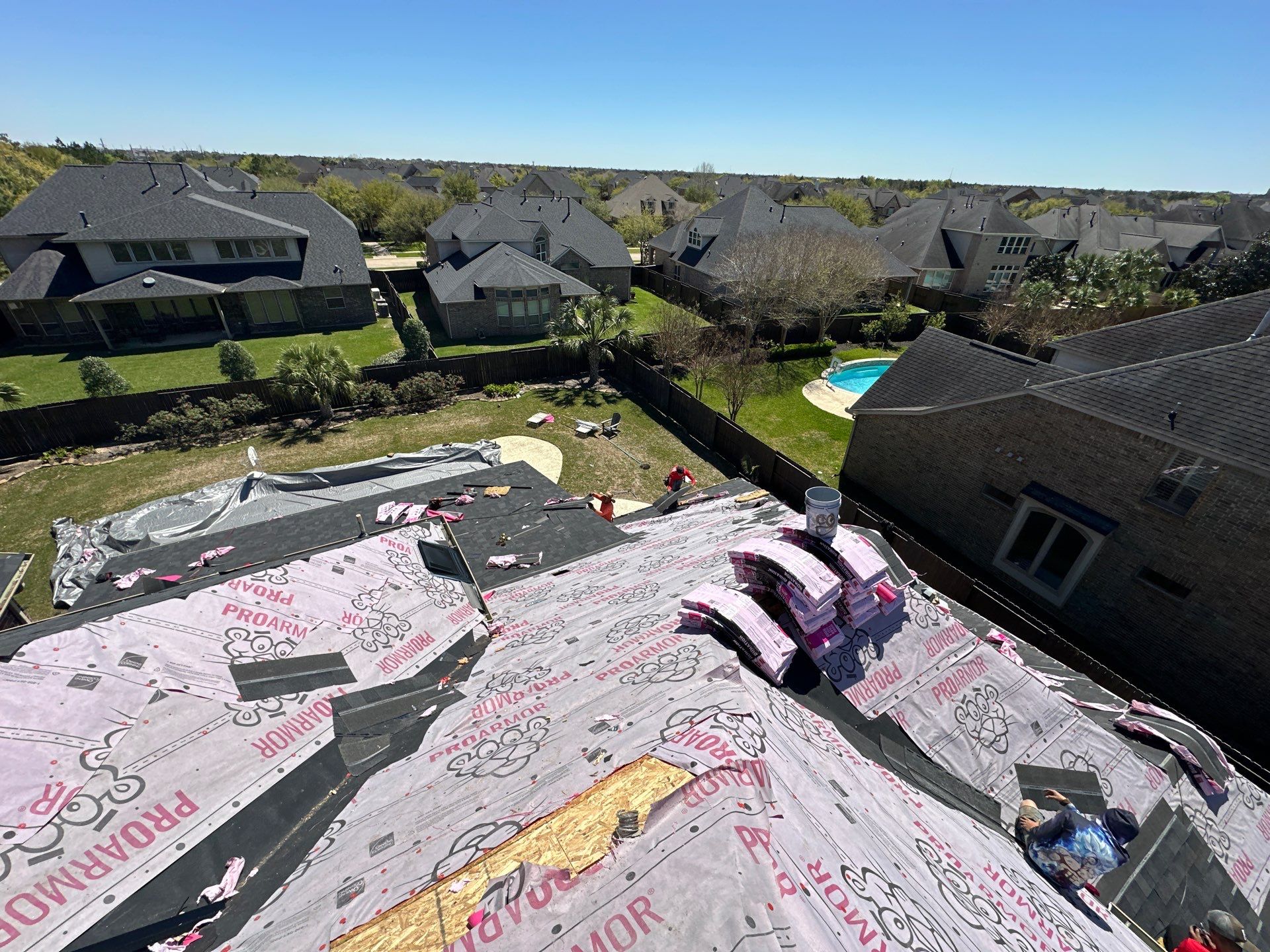 Project in Fulshear by Motion Roofing