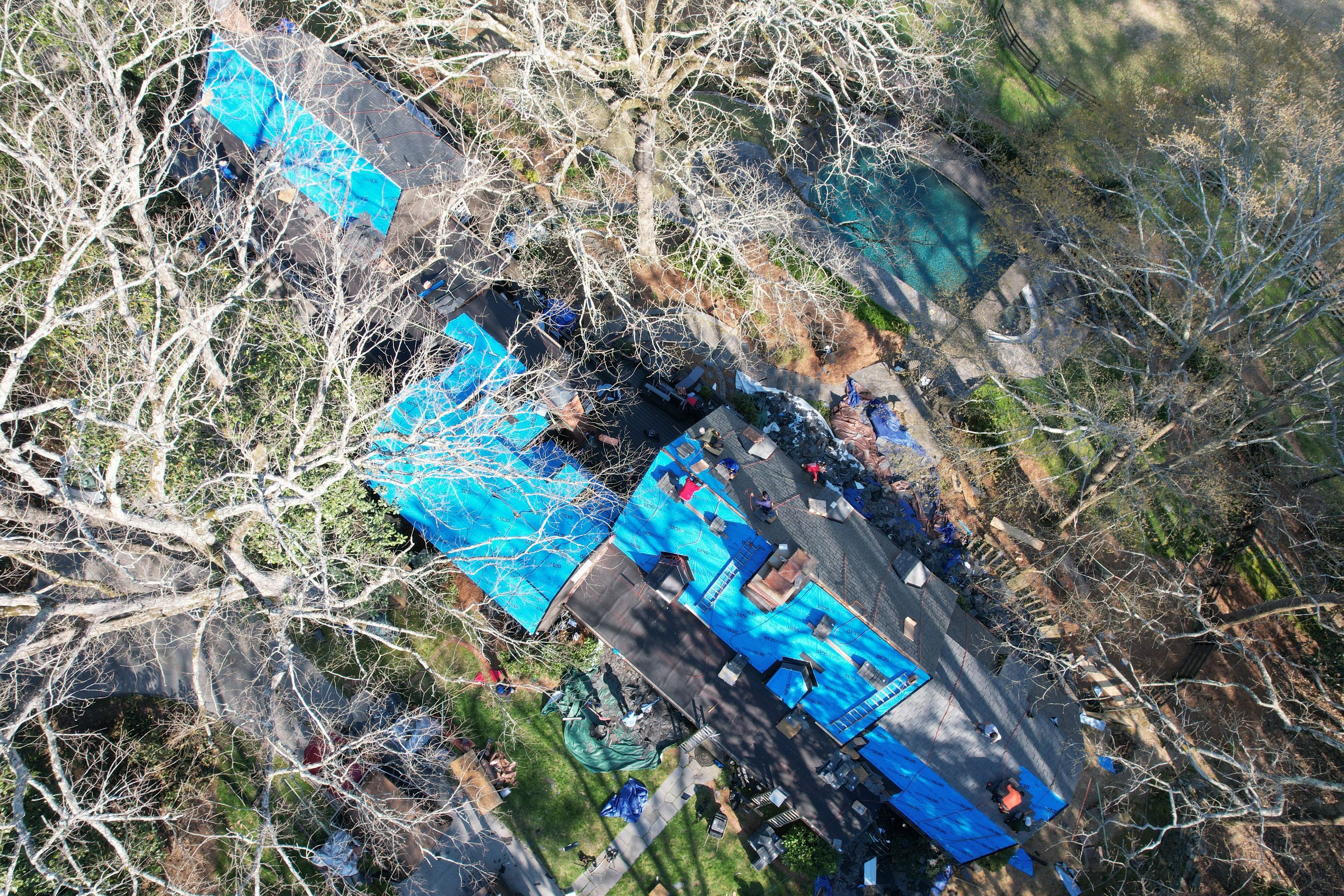 Residential Roofing Installation using Da Vinci Slate  by Inspector Roofing and Restoration