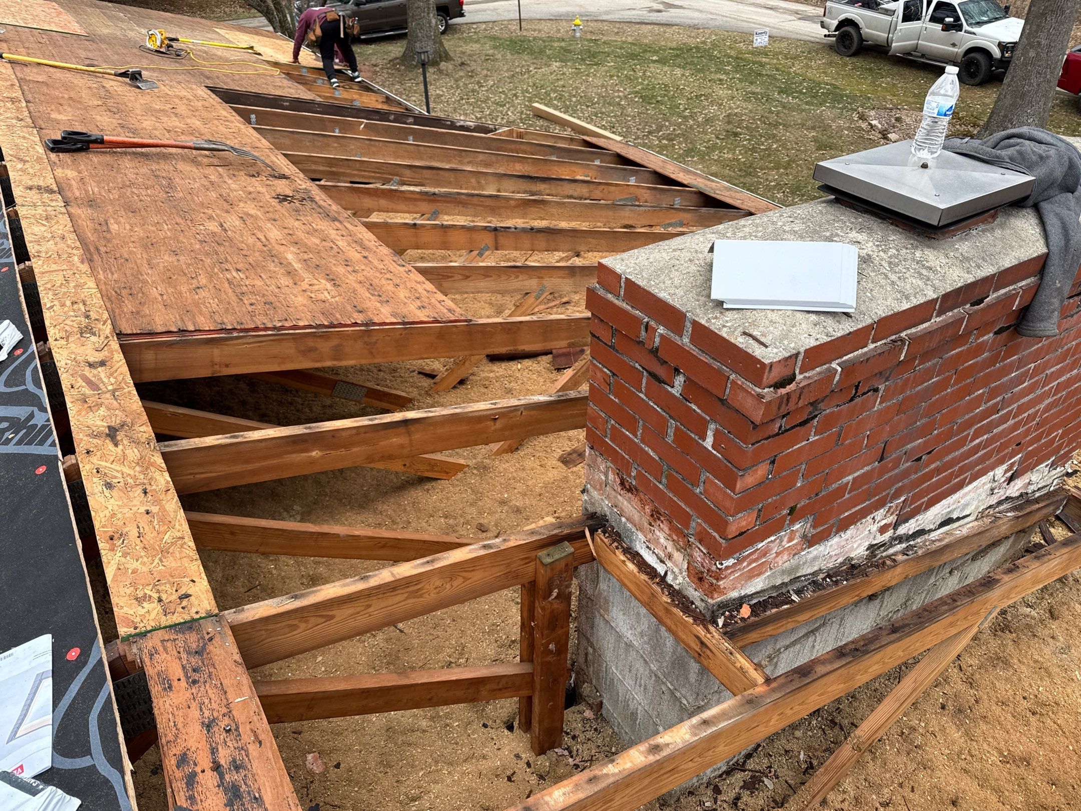 Residential Roofing Installation using Malarkey Vista AR Shingles (Black Oak) by Koontz Construction