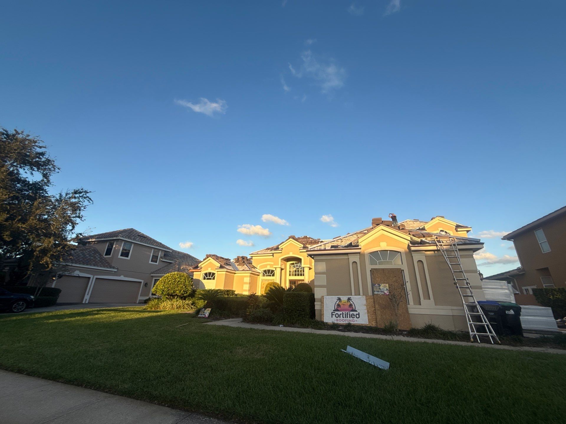 Full Concrete Tile Roof Replacement with Polyglass Underlayment in Orlando by Fortified Roofing Solutions Corp.