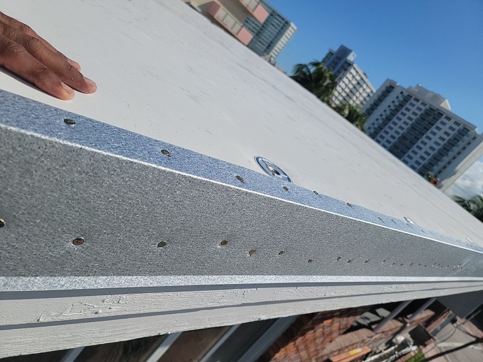 TPO Flat Roof Installation and Deck Repair in Miami Beach by AJF ROOFING INC