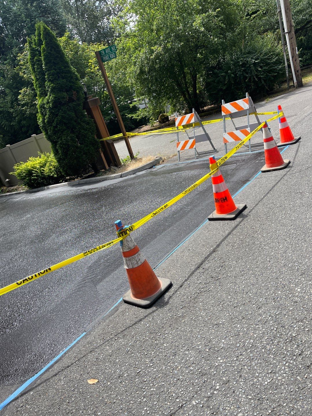 Curb Repaint | Seattle  by Jireh Asphalt & Concrete Inc 