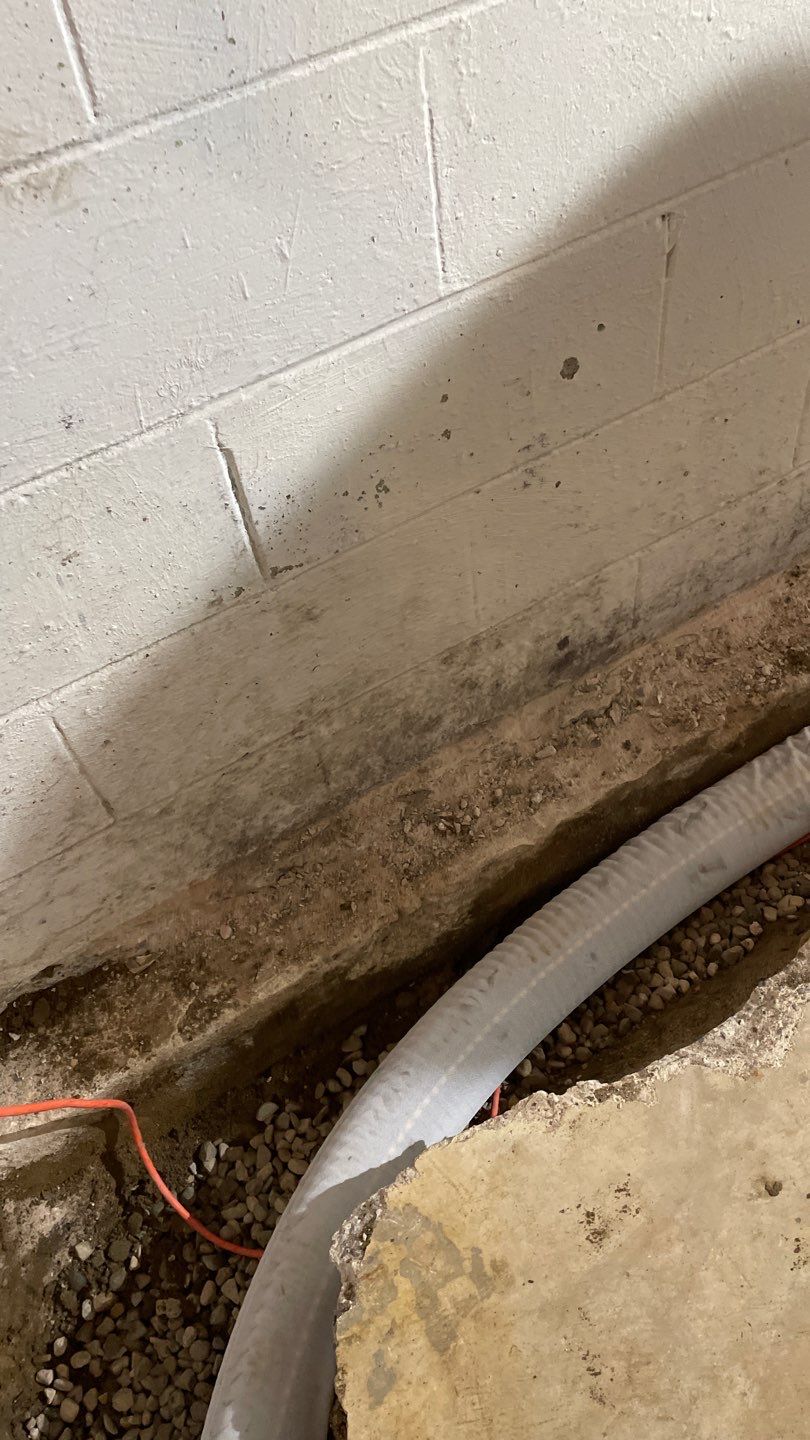 Drain tile & a sump pump for Ruth by Waterproofing Northeast