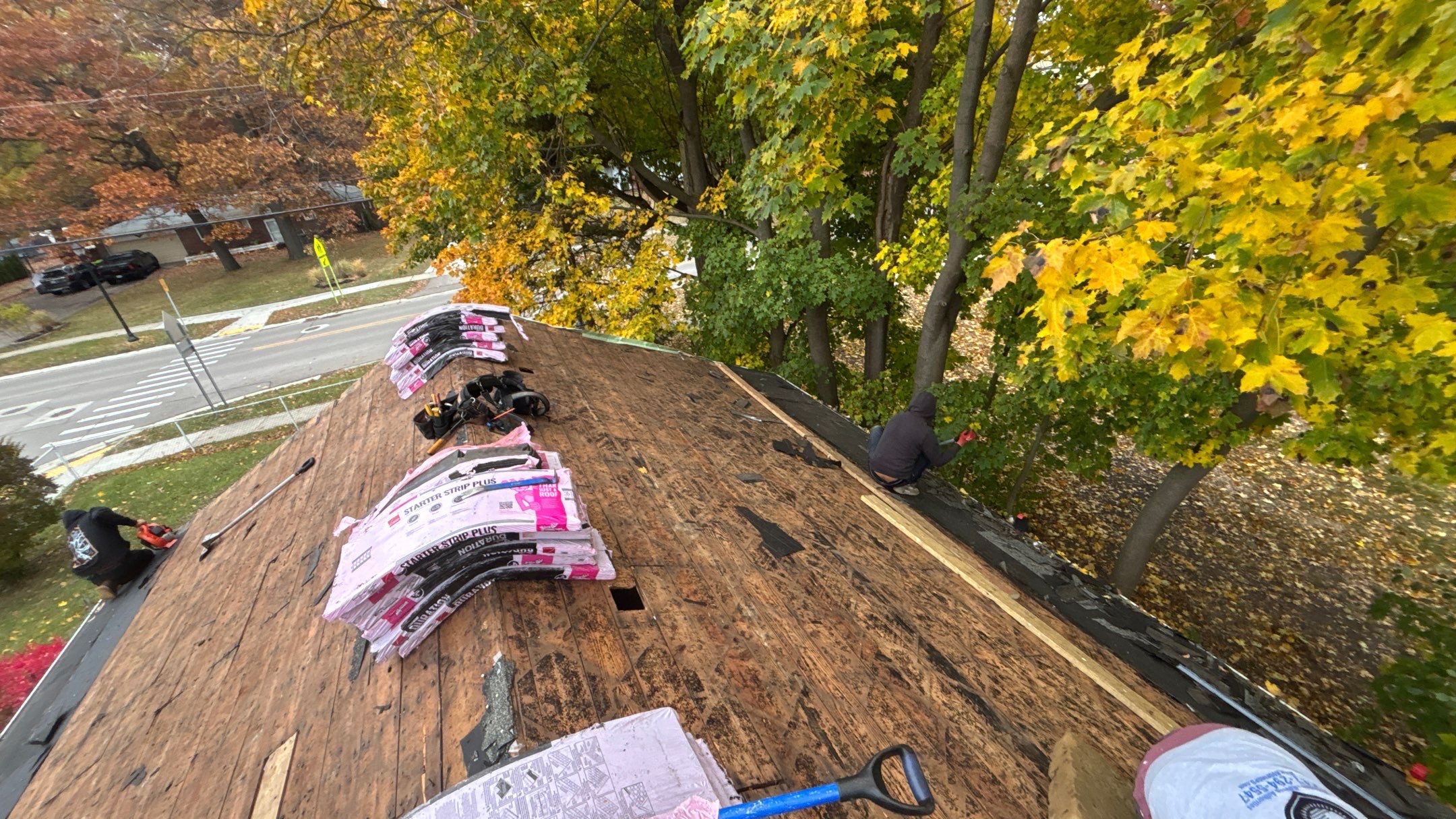 Roof Replacement using Owens Corning Midnight Plum by 180 Contractors