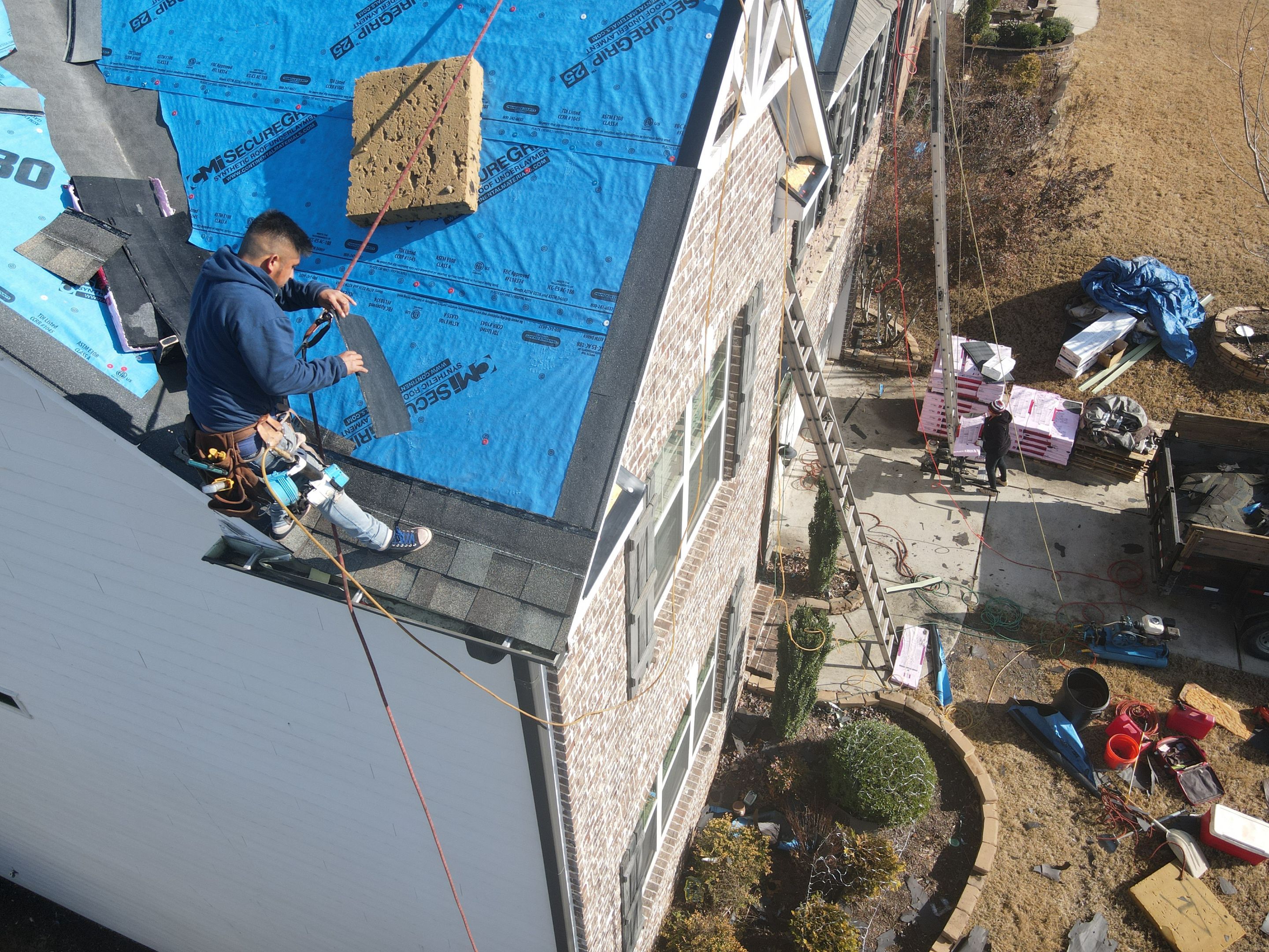 Residential Roofing Installation using Owens Corning by Inspector Roofing and Restoration