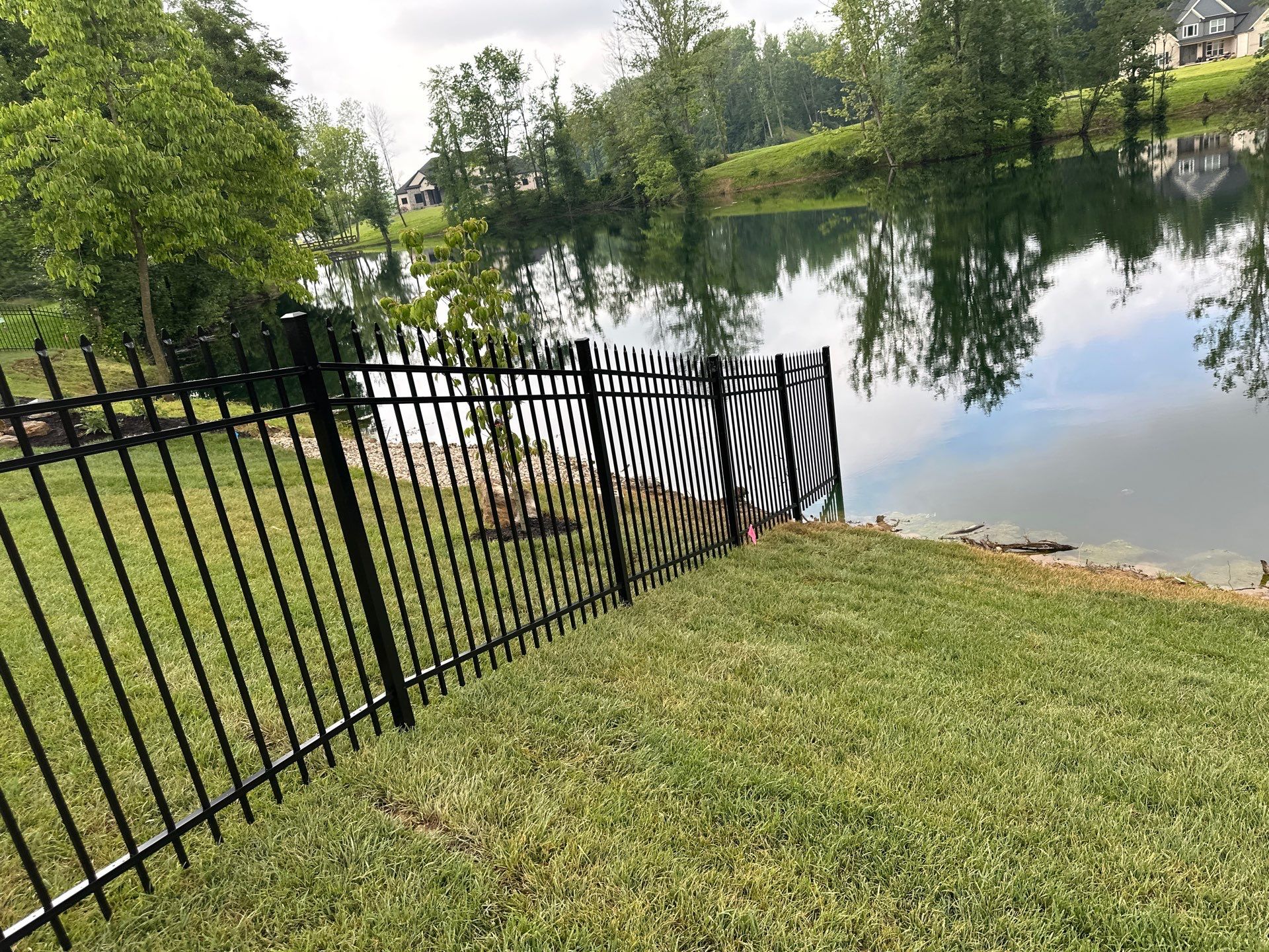 Beautiful aluminum fence by Mr. Fence