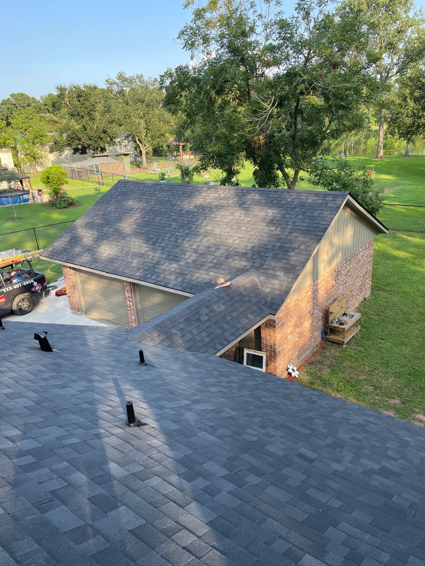 Residential Roofing Installation using Owen's Corning Duration (Lifetime) Shingles by Roof Repair Company