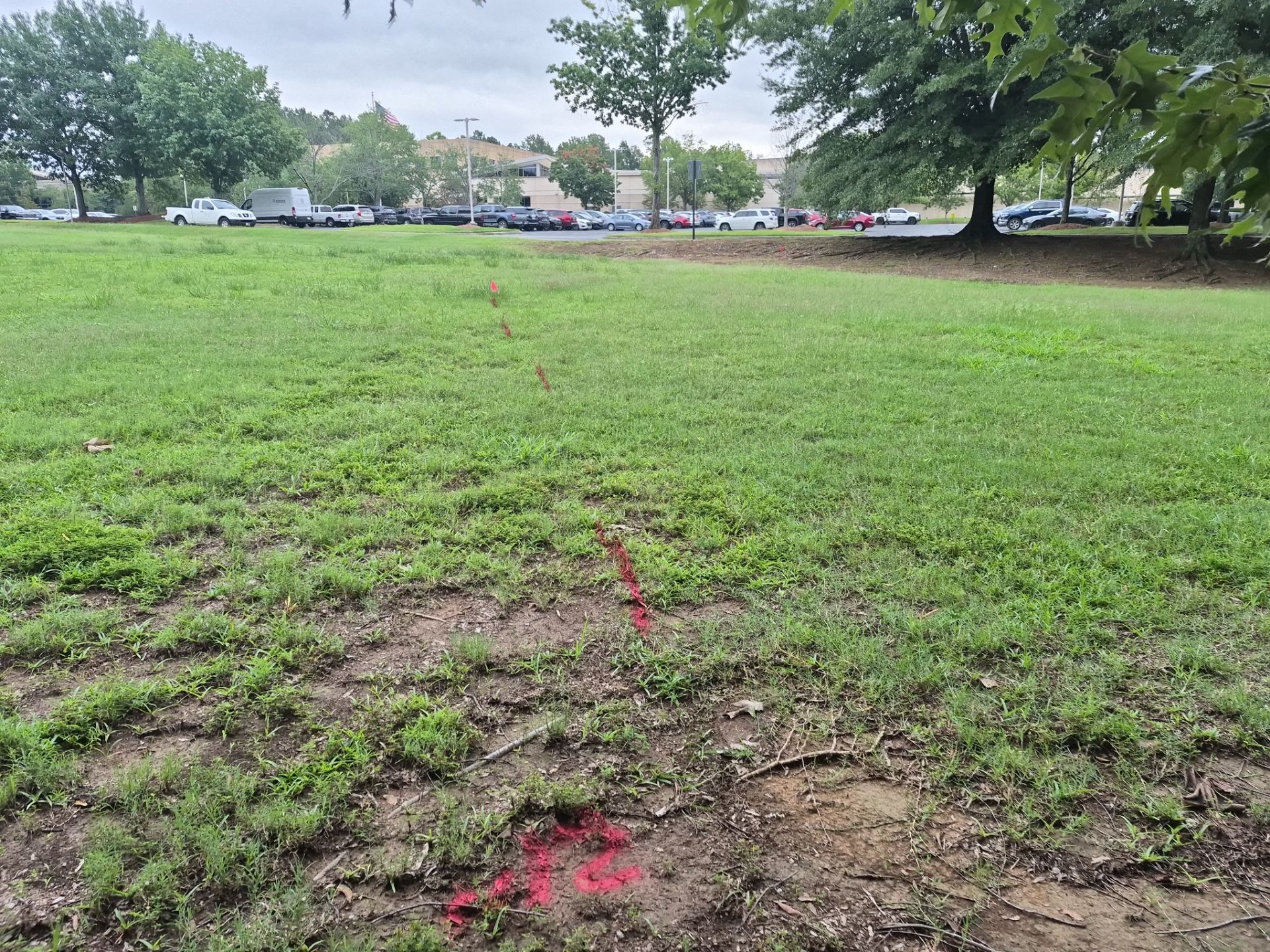 Private Utility Locating and Marking for Collierville Commercial Campus by Alsip Locating Service, LLC