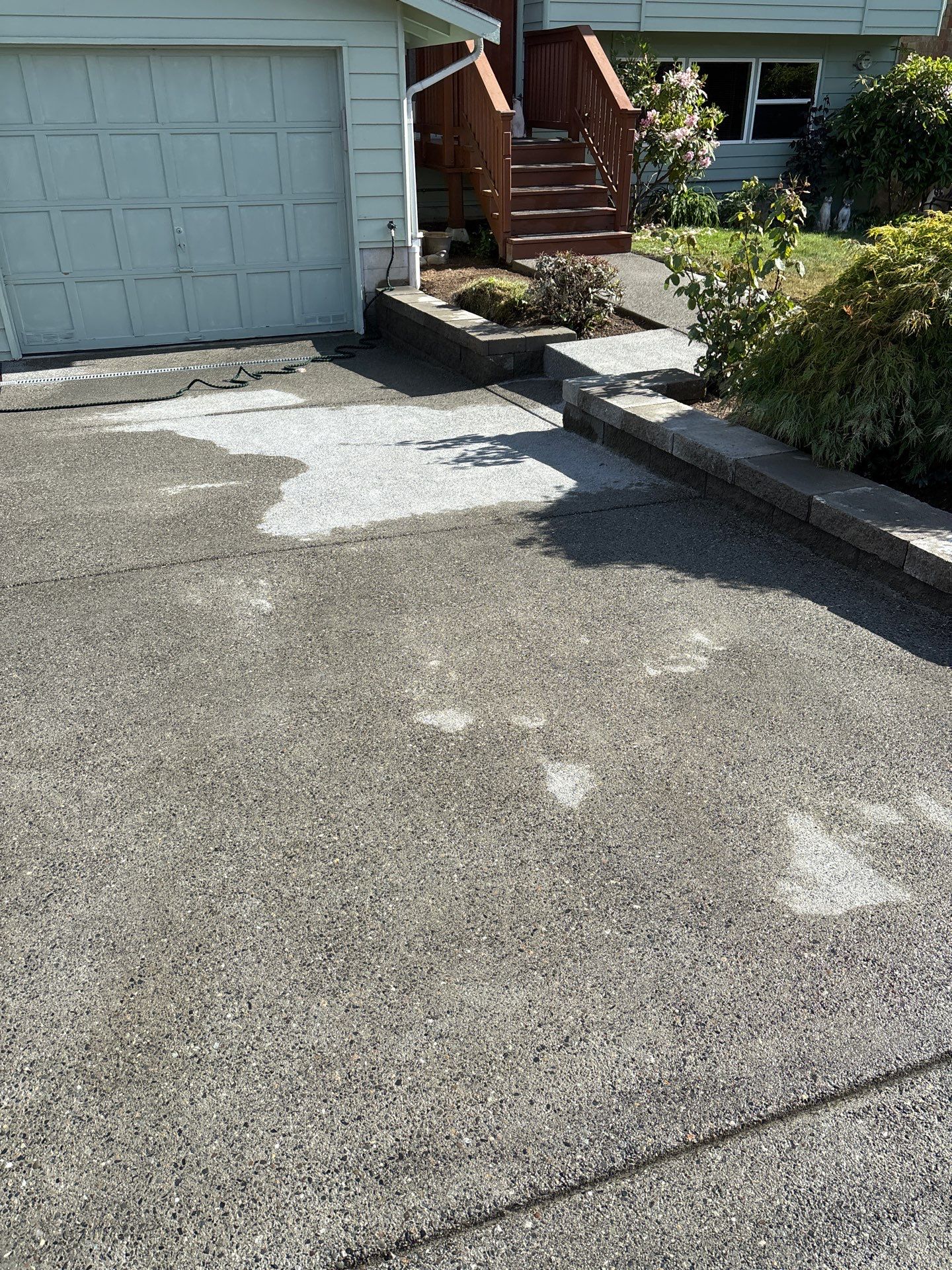 Concrete Patio & Driveway Renovation with Retaining Wall | Seattle  by Jireh Asphalt & Concrete Inc 
