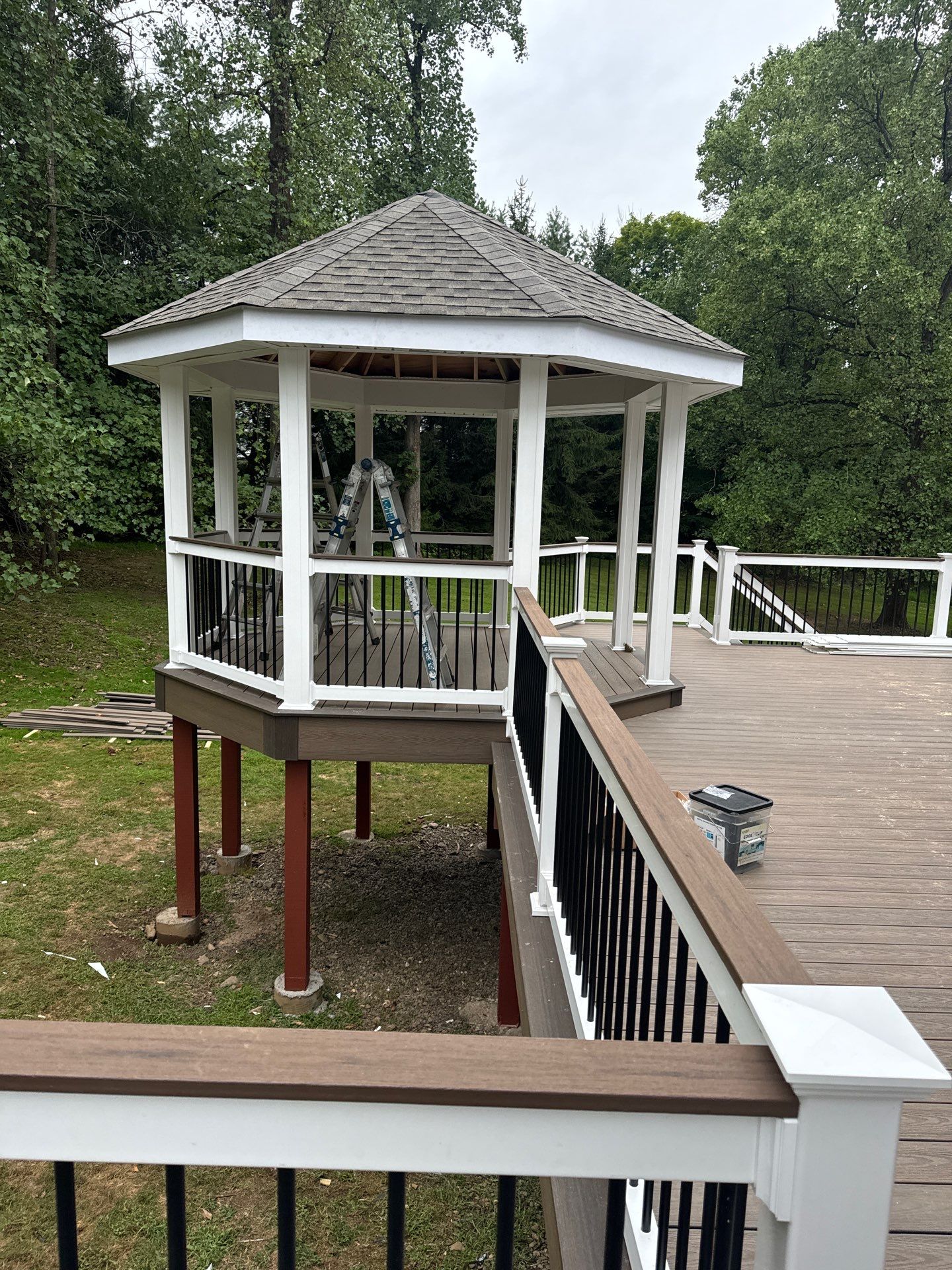 Deck Resurface with Gazebo by deck guardian