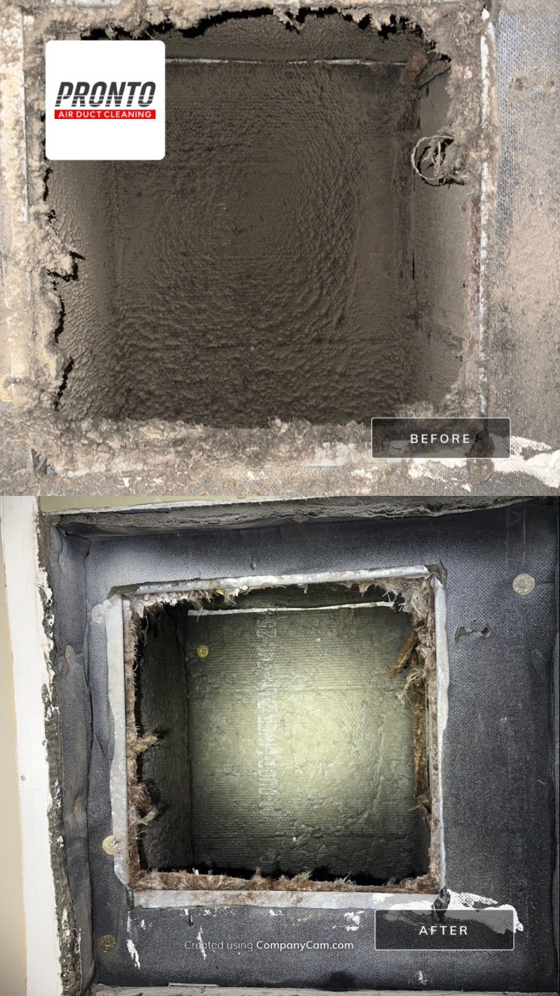Air duct cleaning using Hypervac by Pronto Air Duct Cleaning