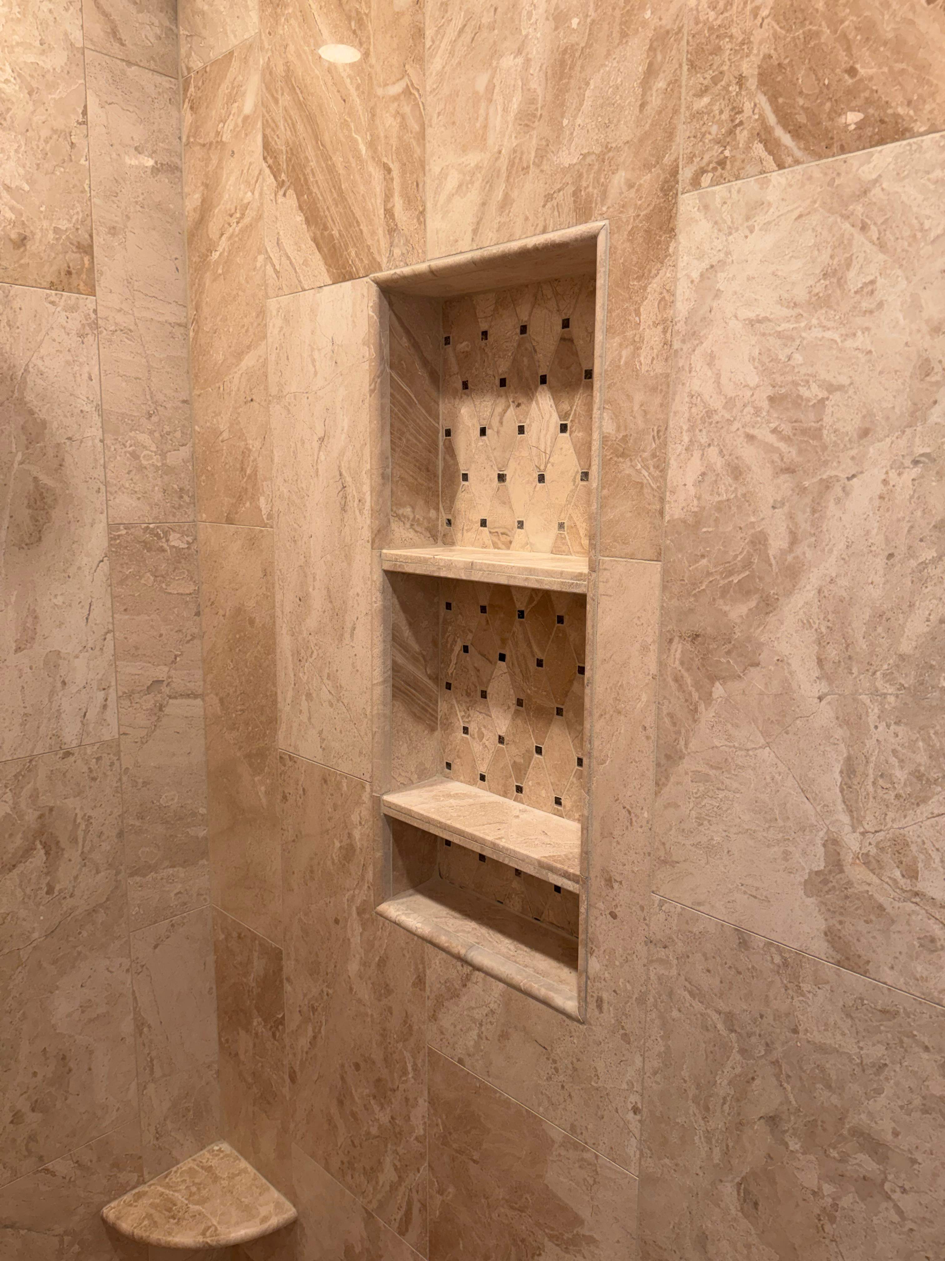 Master bathroom renovation using Free standing tub by Prudencio