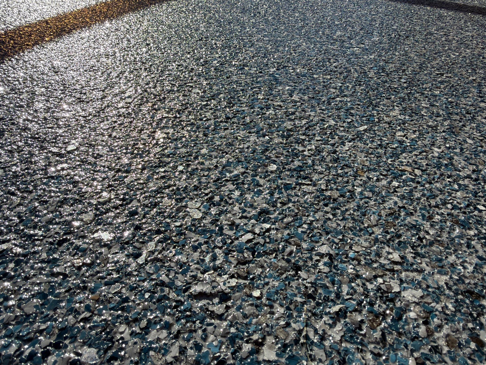 Vintage Cobalt Sidewalk Coating by NG Masonry & Construction LLC