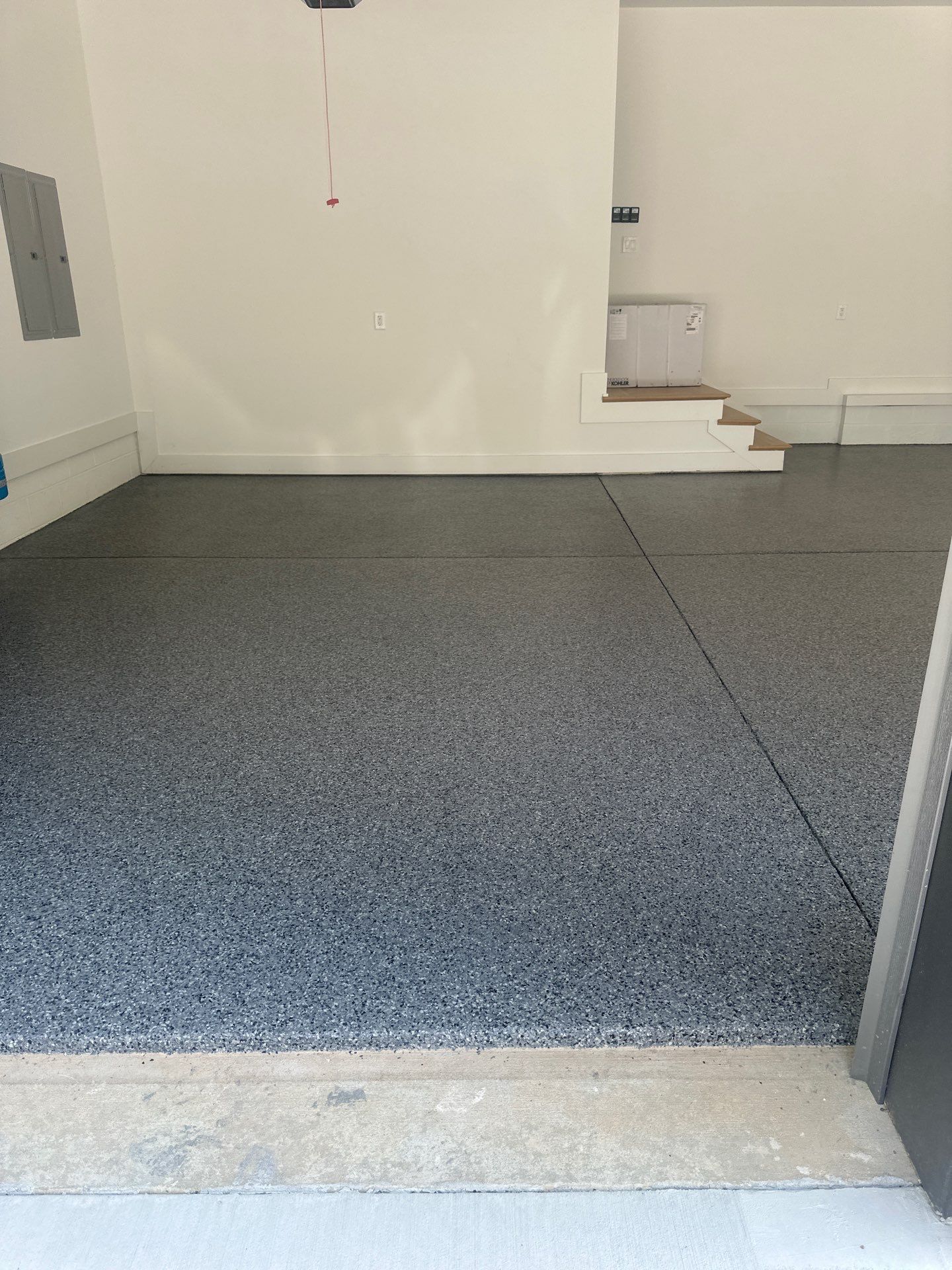 Garage Floor Coating using Nightfall by My Garage Floor Guys