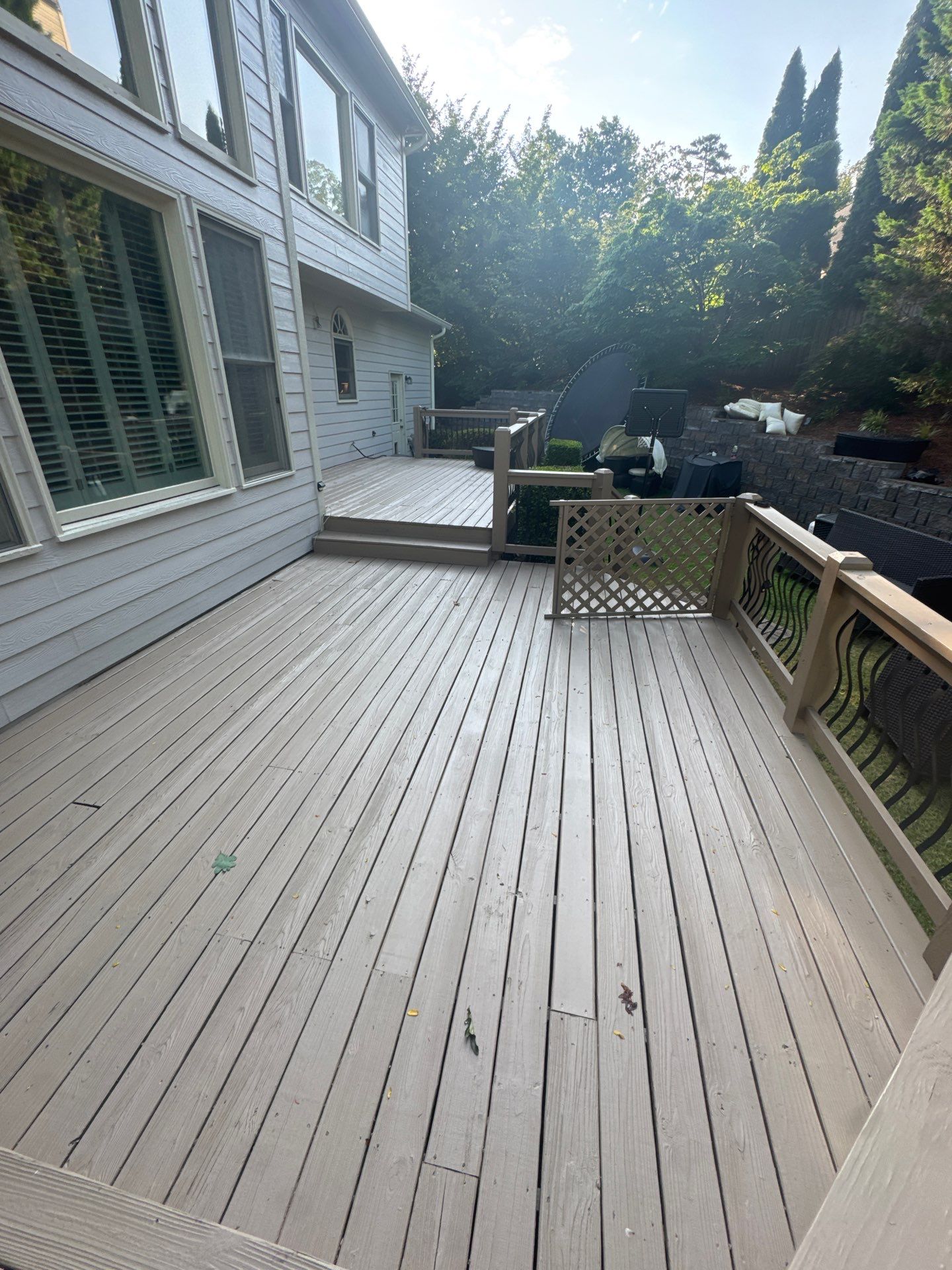 Elevated Covered Deck Construction and Porch Remodel in Mableton by Swift Home Renovations