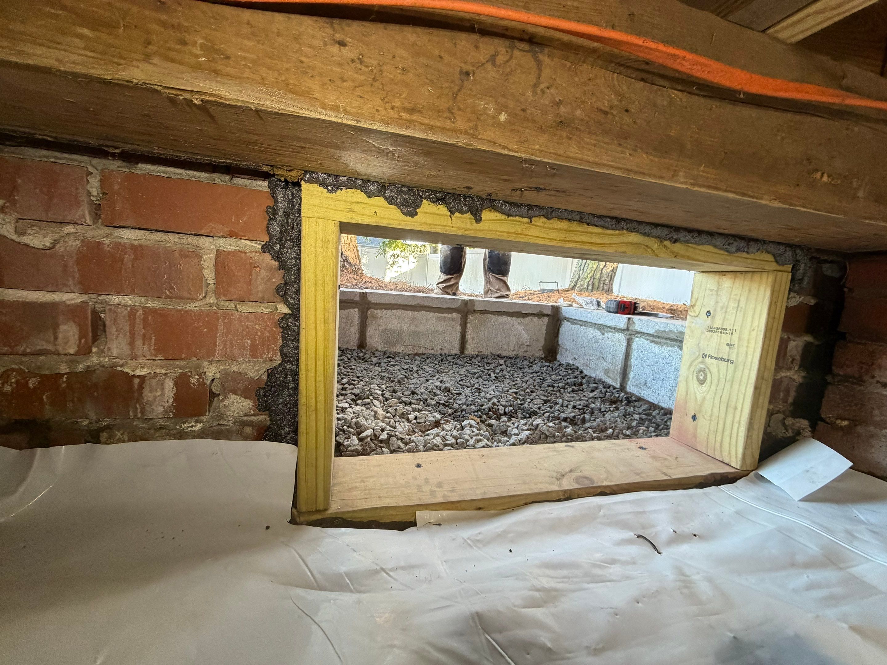 Project in Portsmouth by Patriot Crawl Space Repairs