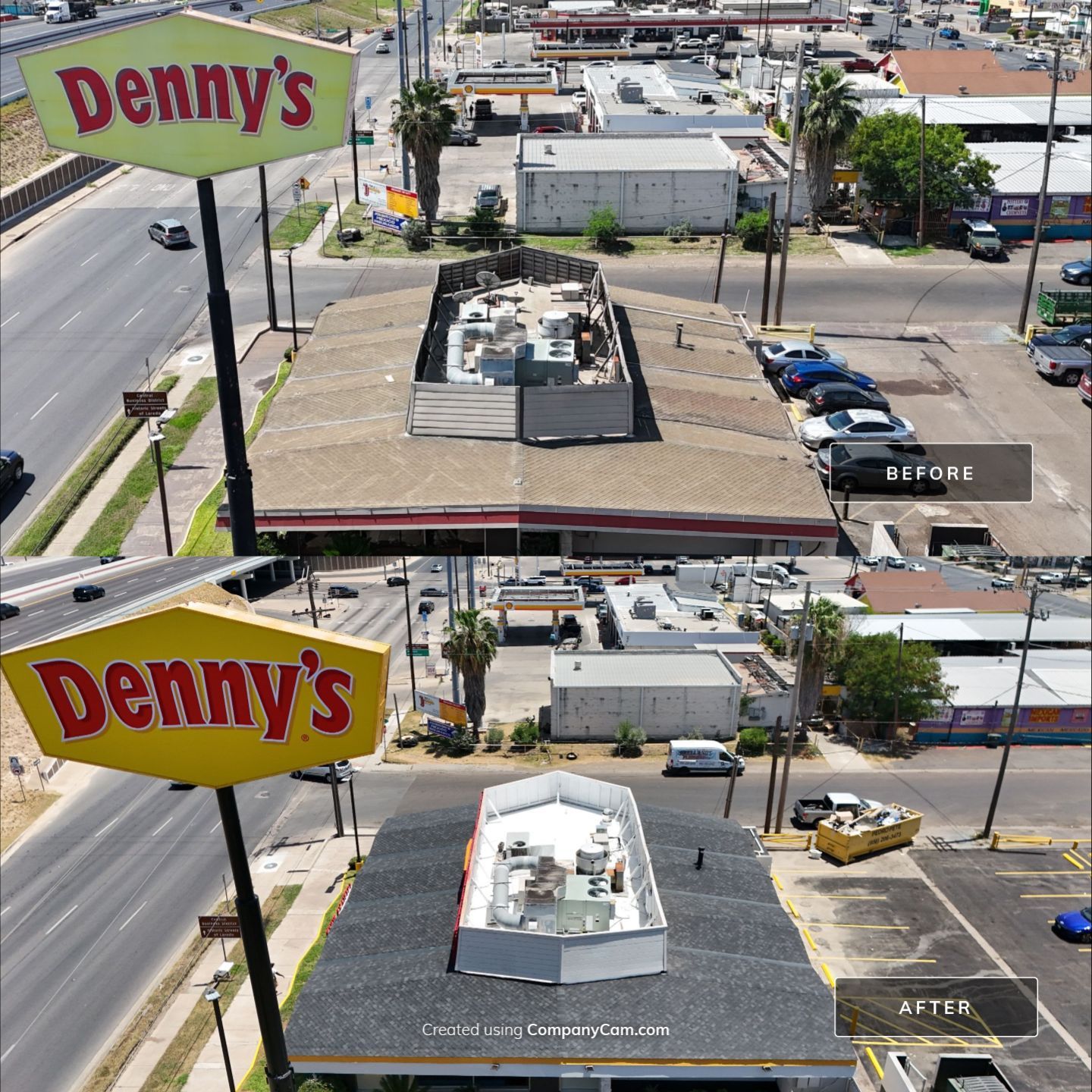 Commercial Asphalt Shingle and Flat Roof Installation in Laredo by JM Flores Roofing & Construction, Inc