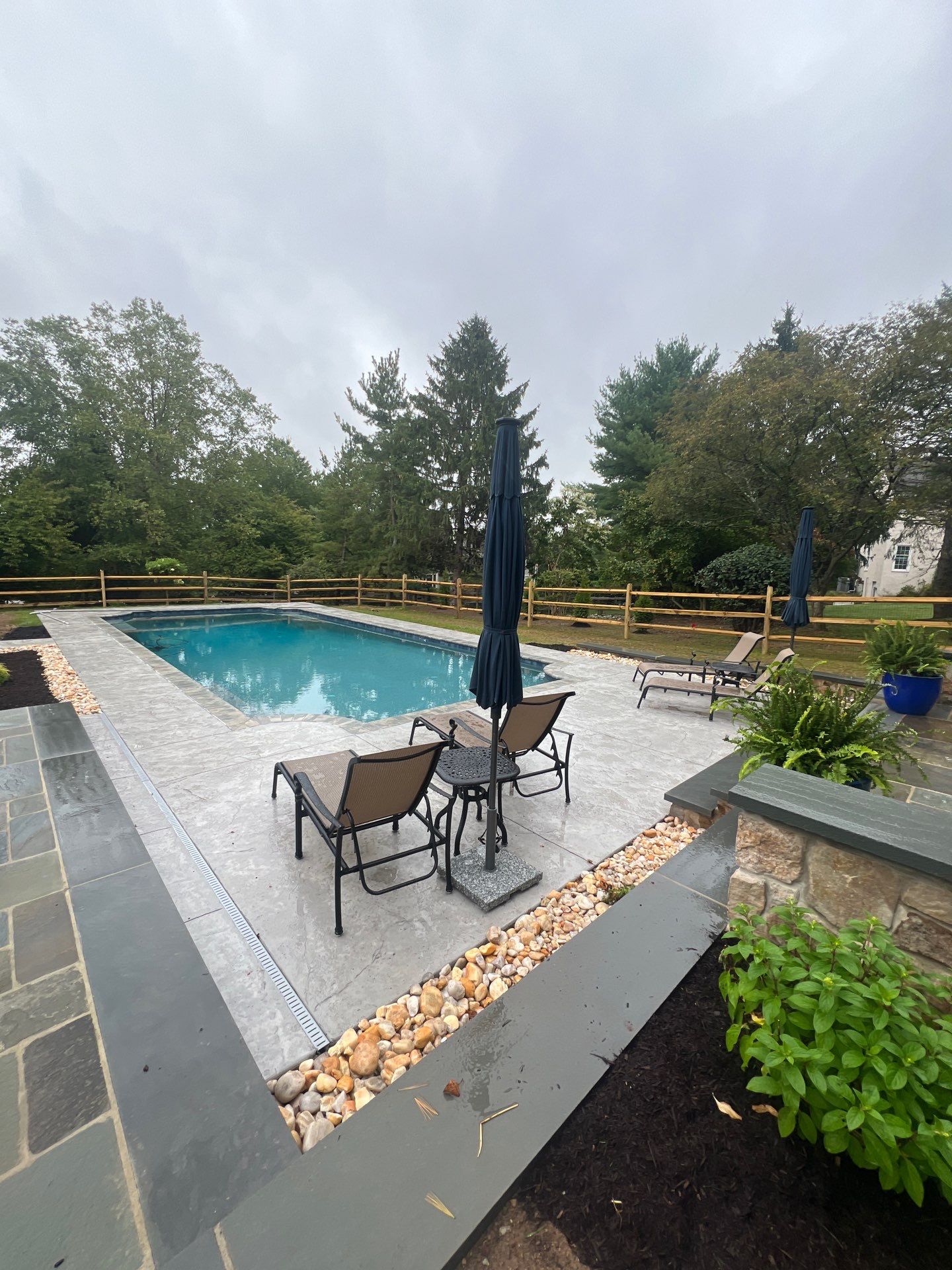 Stamped Concrete Pool Deck  by Architectural Concrete Design