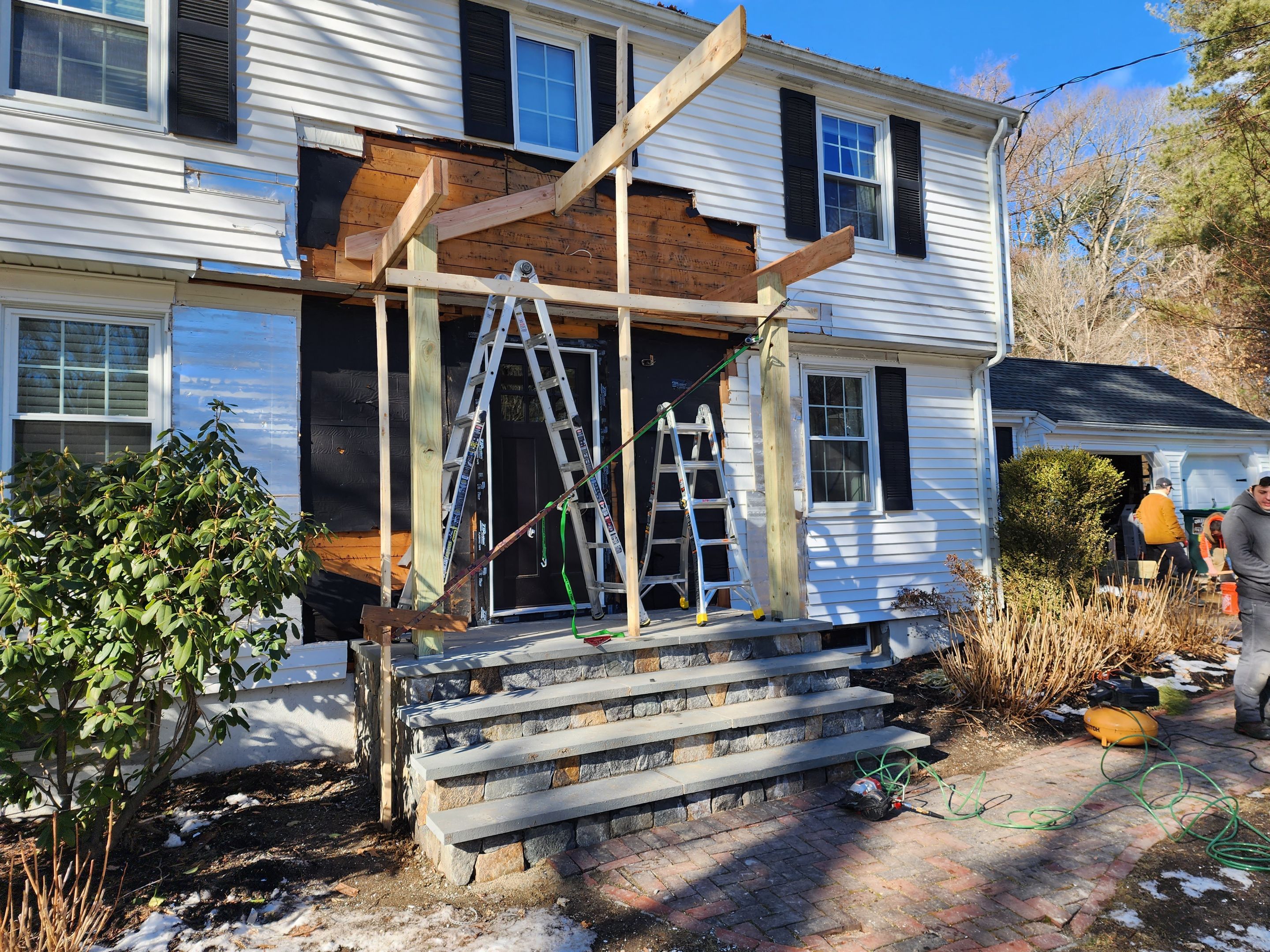 Exterior renovation in Wayland MA by UBrothers Construction