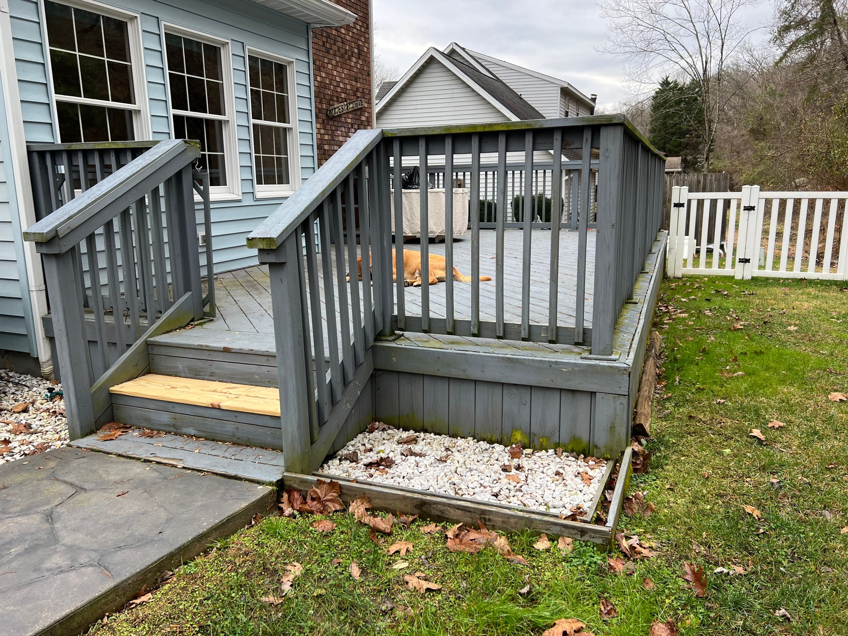 Deck Installation using Trex Decking and Railing  by Secure Construction Company Inc
