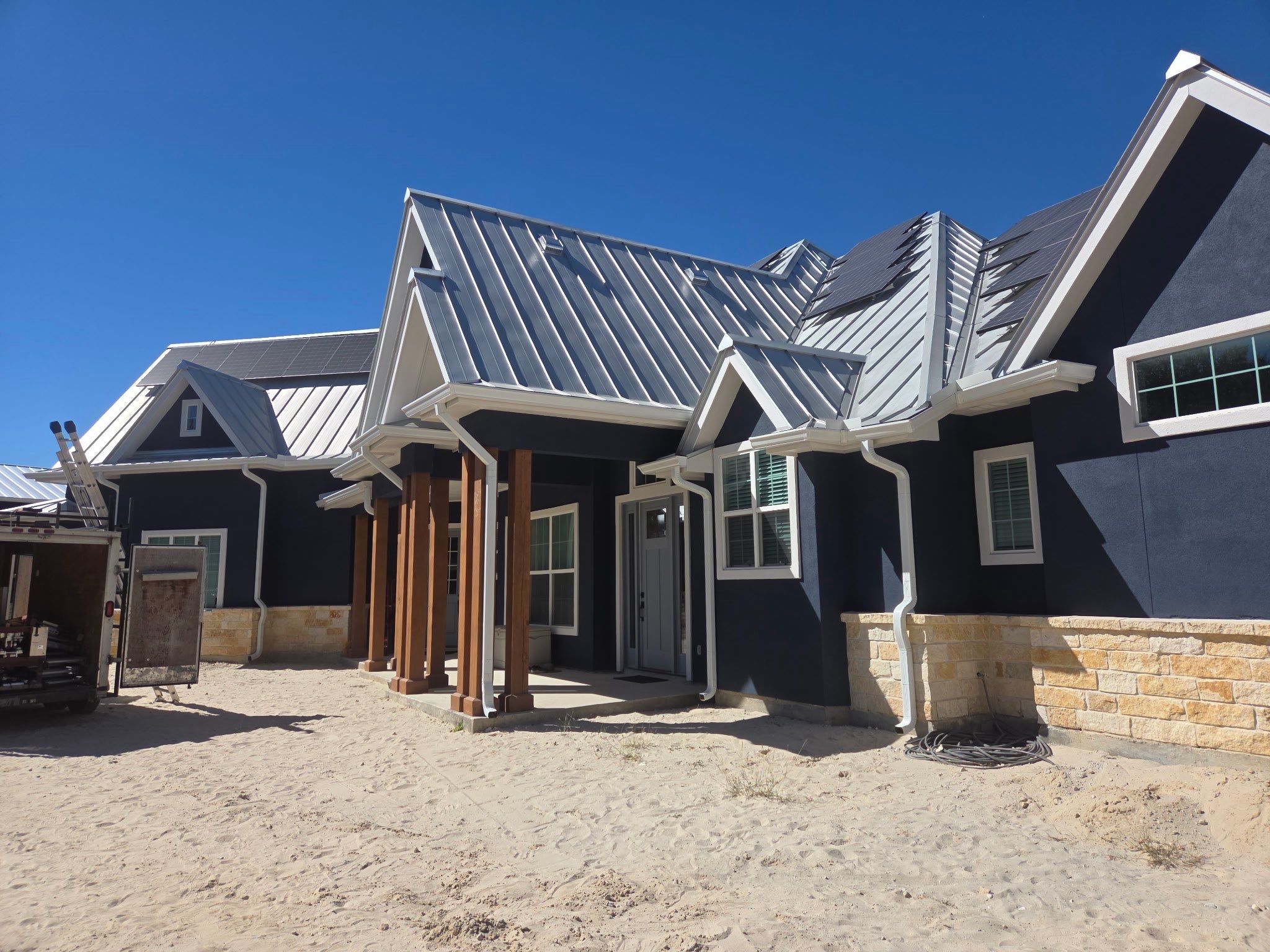 Metal Repairs & Gutter Install by First Out Roofing 