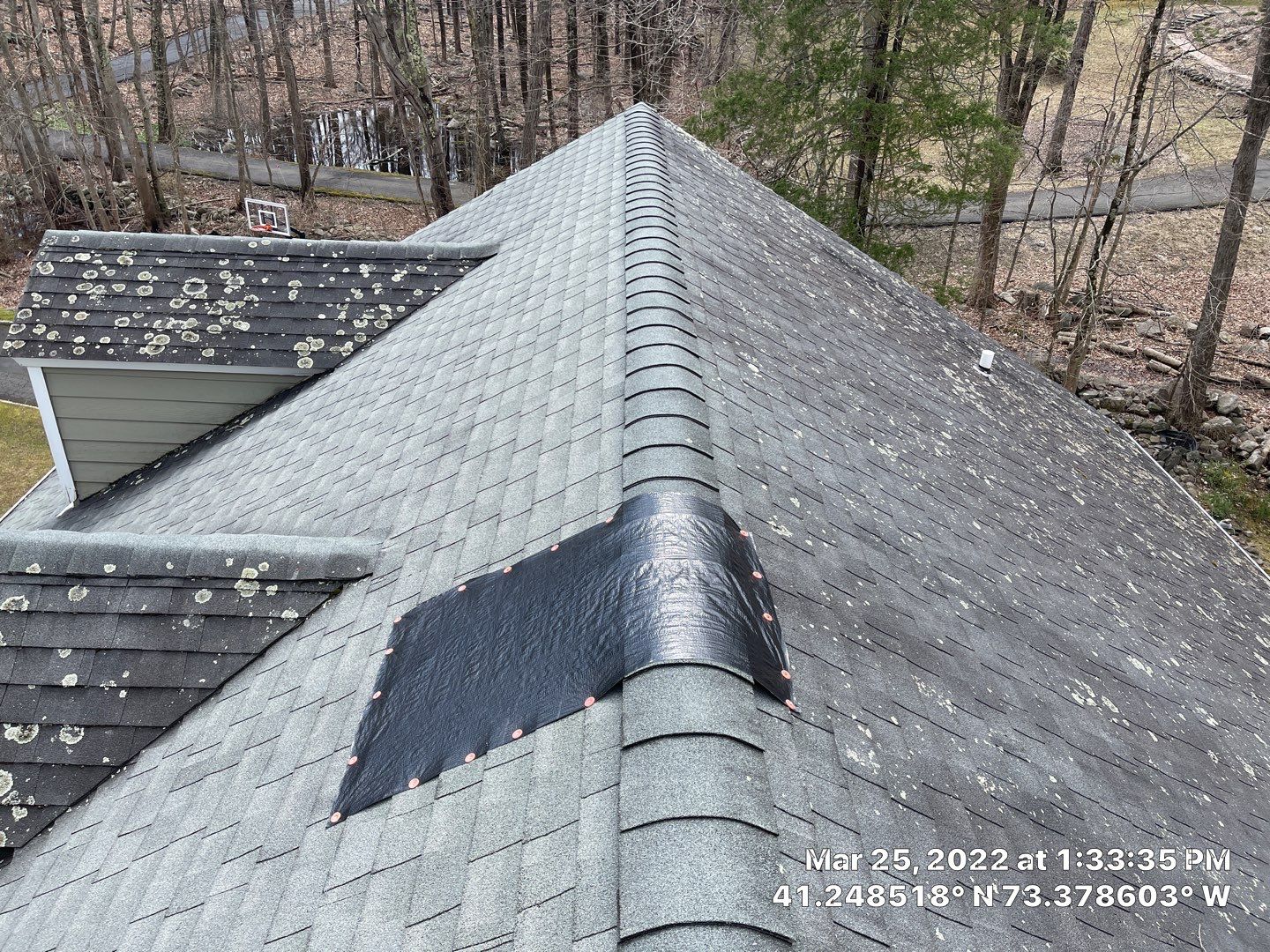 Residential Roofing Installation using onyx black by A Plus Exterior