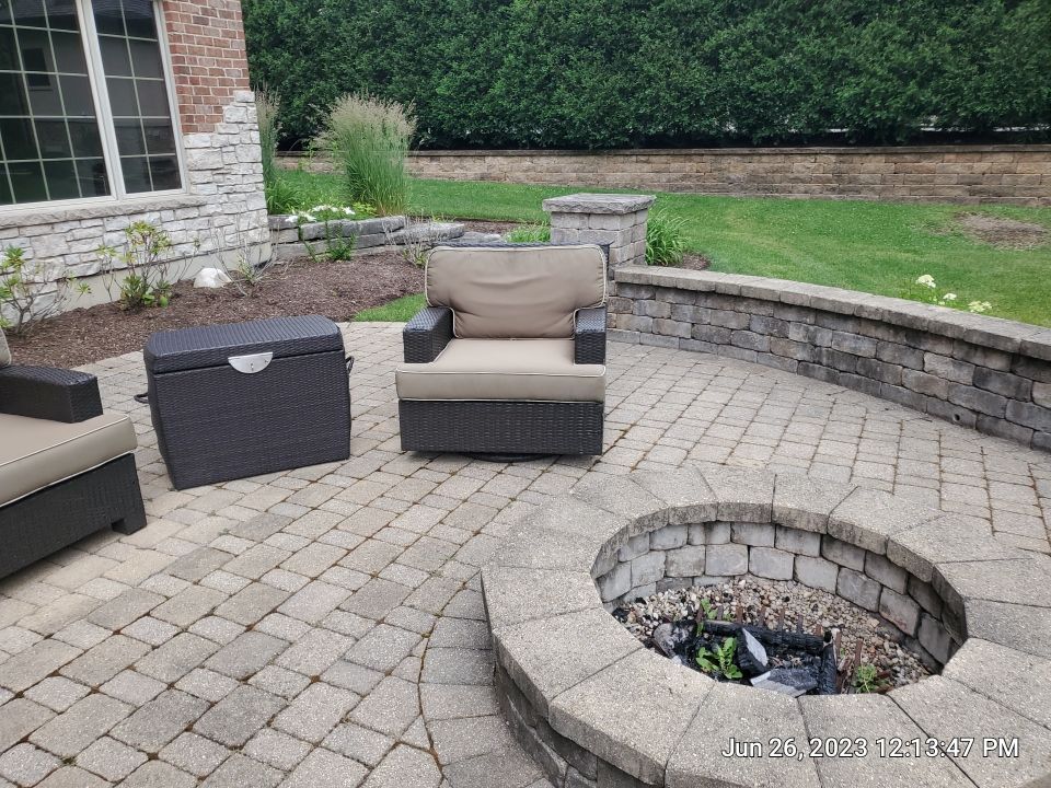Brick paver clean, sand and seal.  using Surebond SB-1300 by Northern Power Washing LLC.