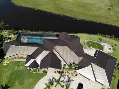 Residential Roofing Installation using Standing Seam Metal Roof in Cape Coral, FL