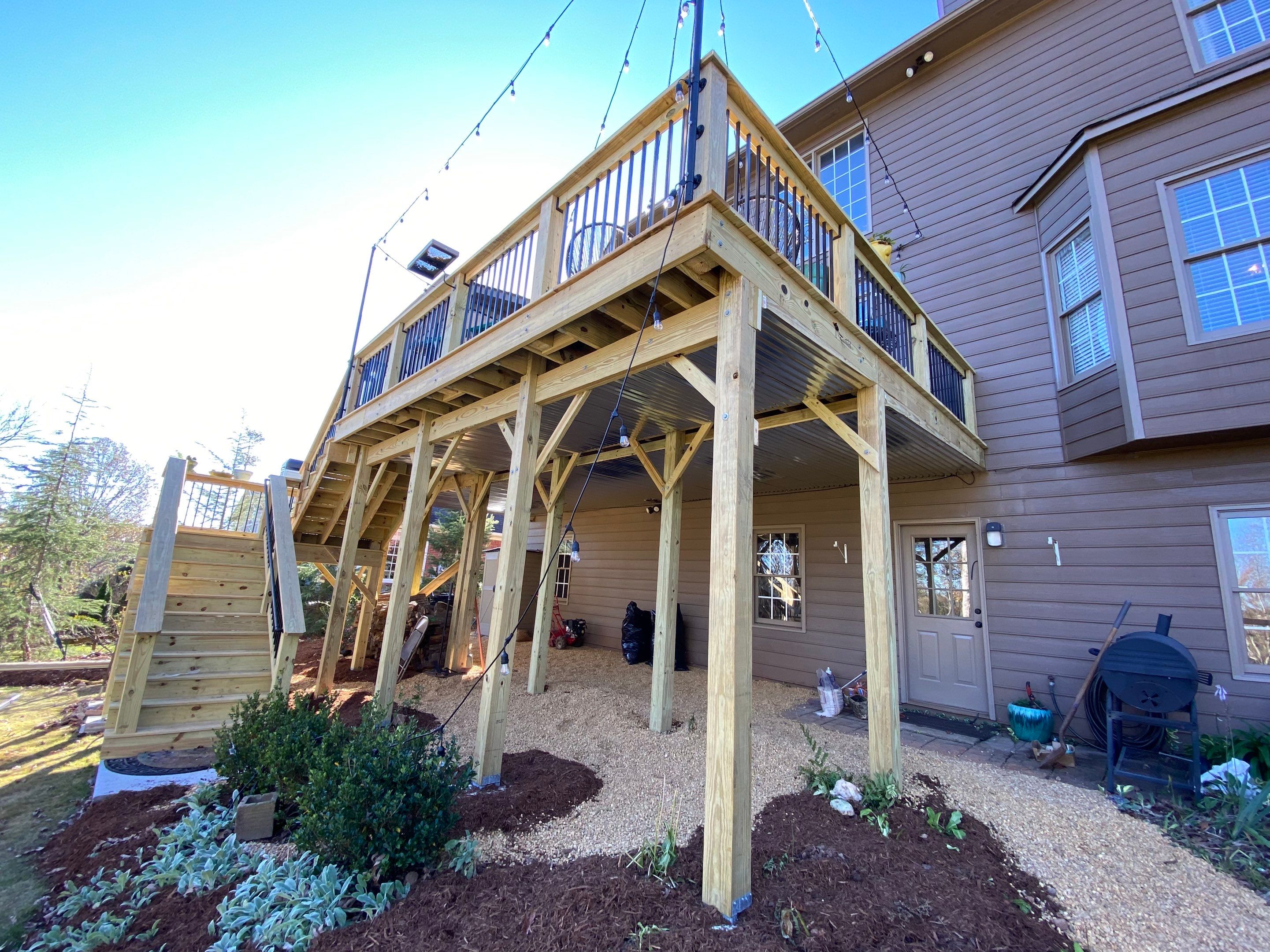 Multi-Level Deck Replacement and Bay Window Installation in Suwanee by Swift Home Renovations
