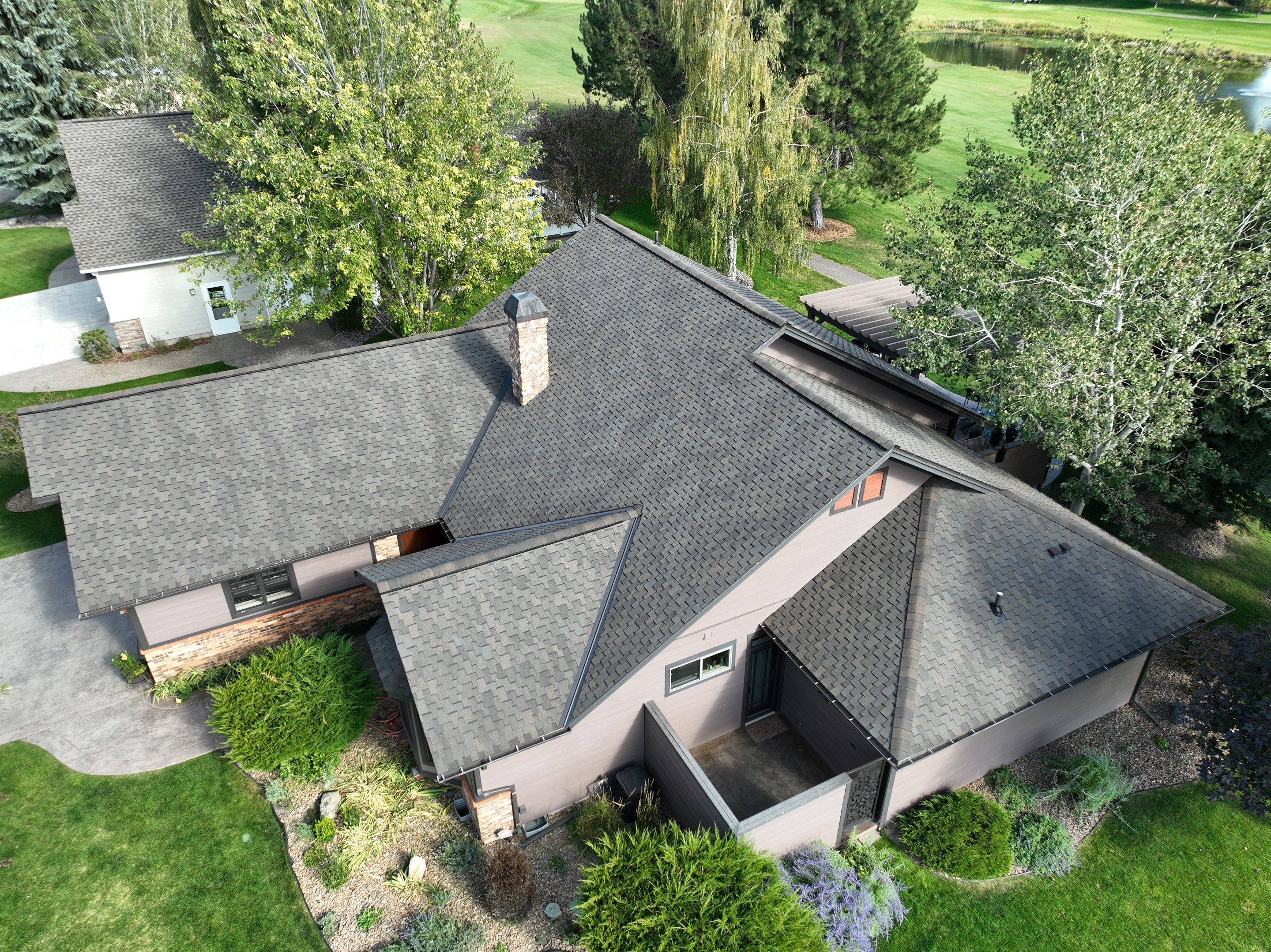GAF Grand Sequoia - Autumn Brown Blend  by Montana Roofing Solutions