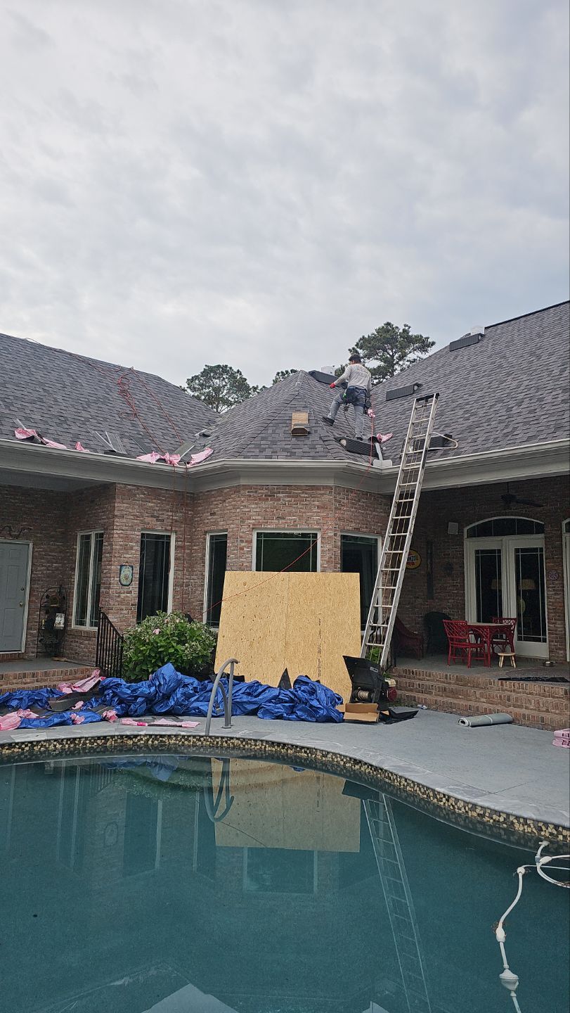 Residential Roofing Installation using Owens Corning Duration Midnight Plum by Indigo State Roofing