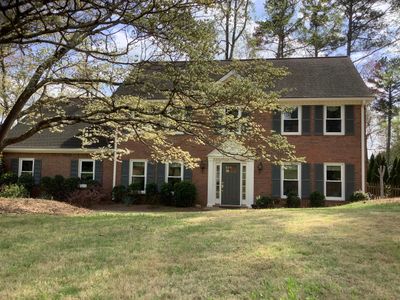 Colonial Home Exterior Painting and Trim Refresh in Marietta