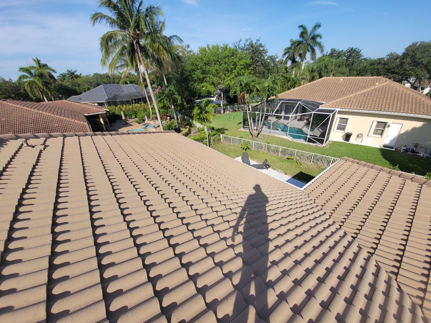Concrete Tile Roof Leak Repair and Wood Decking Replacement in Parkland by Aastro Roofing