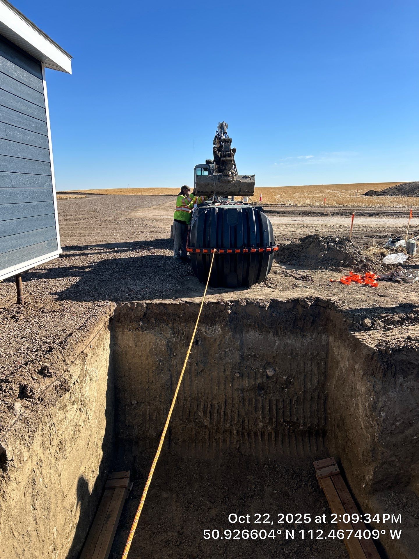 Full Septic System Installation With Polyethylene Tanks In Alberta by Septic Medic Inc.