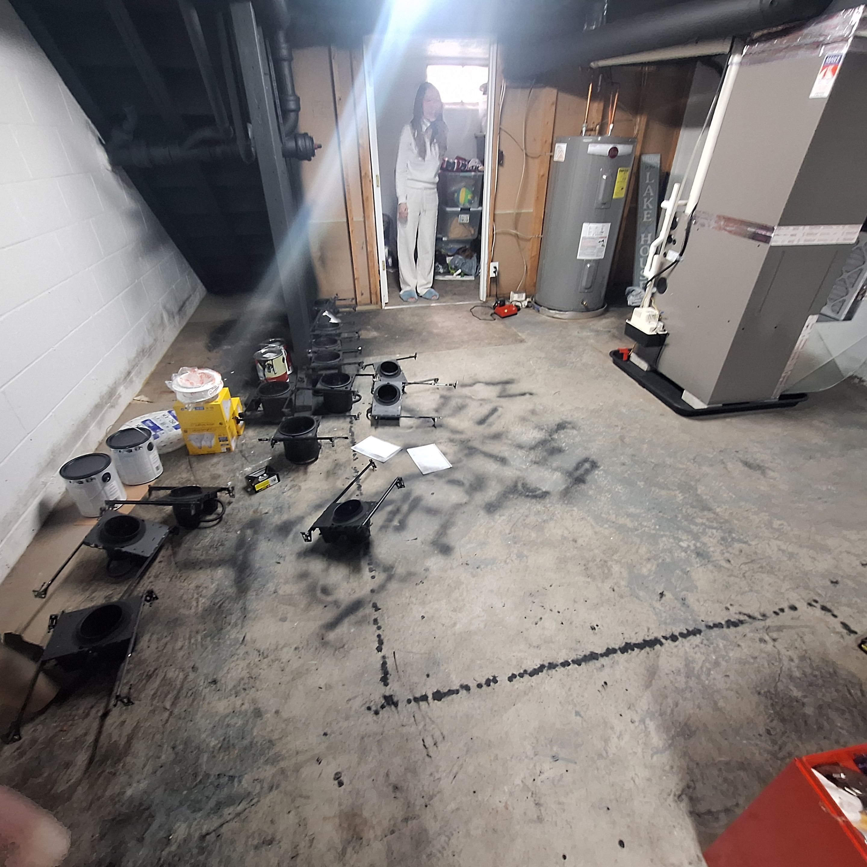 Epoxy Flake floor in Holland Michigan! by Gordon Painting