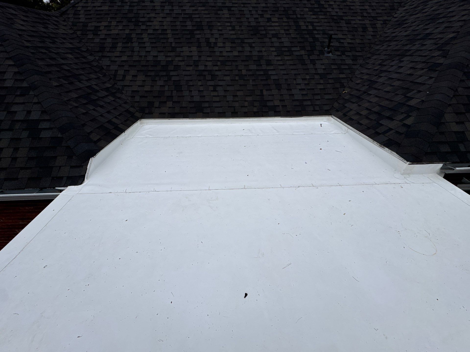 Residential Partial Roofing + Gutters & Downspouts Install  by Titan Commercial & Residential Roofing 