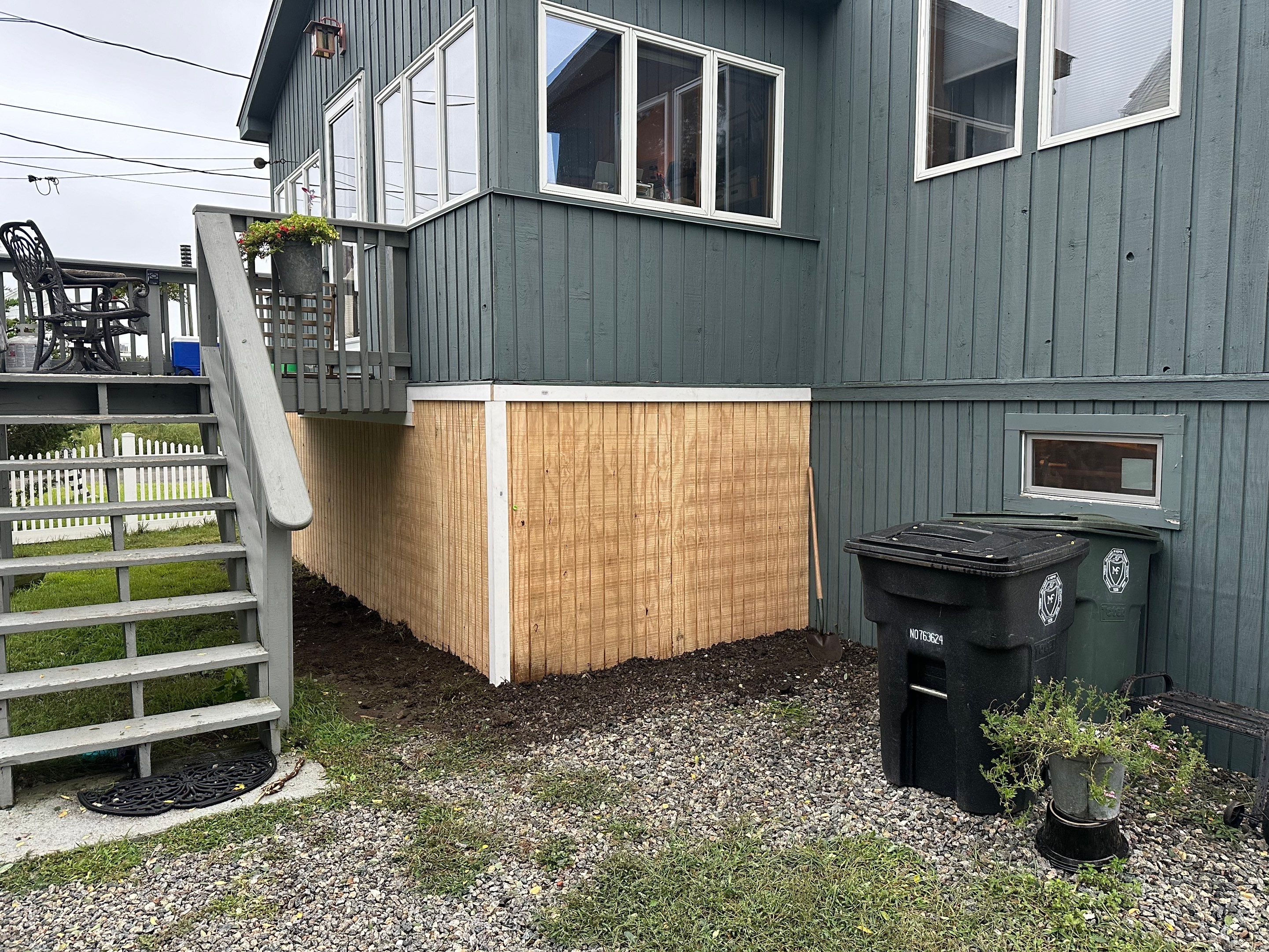 Siding Repair using New wood siding using T1-11 by A Plus Exterior